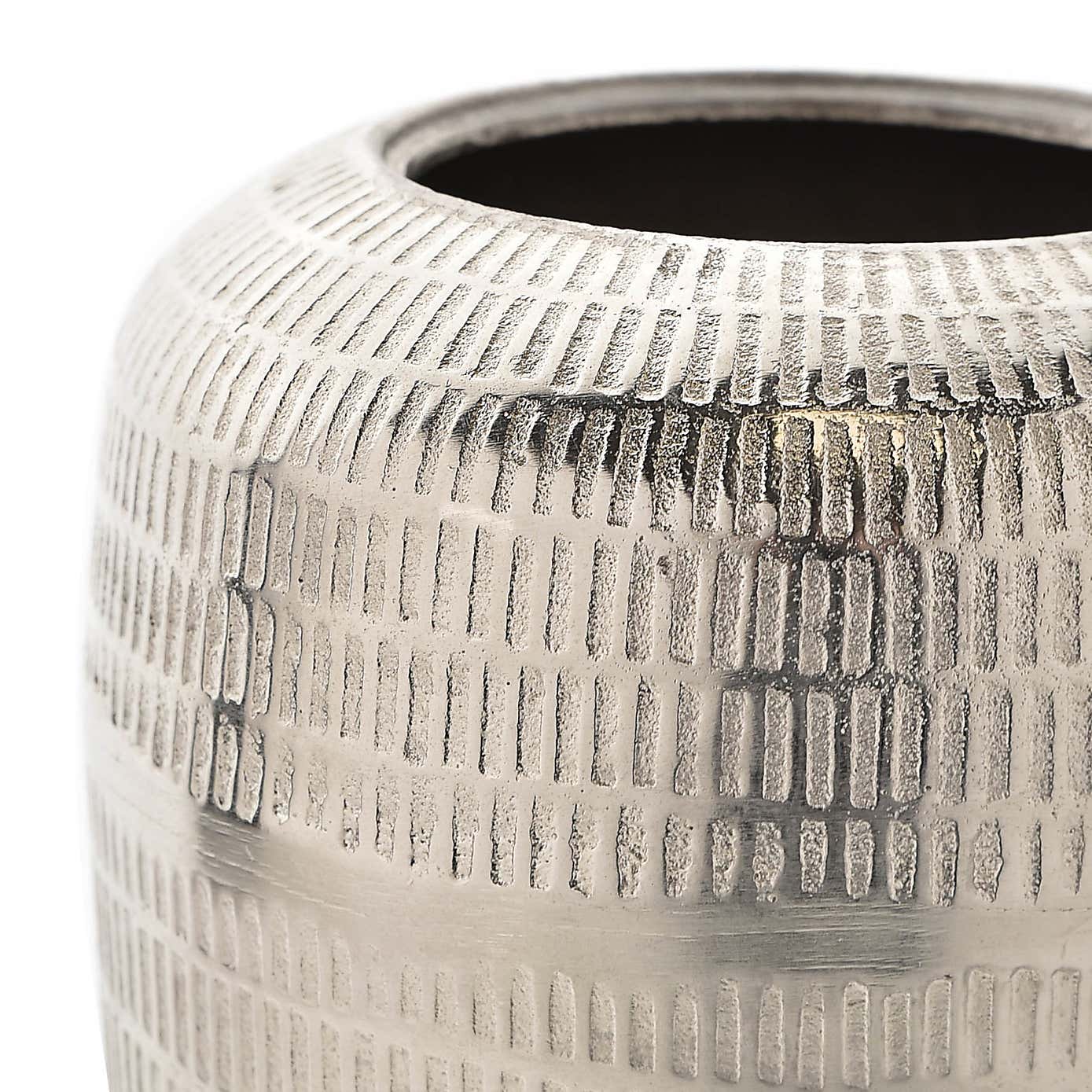 Hestia Textured Metal Vase