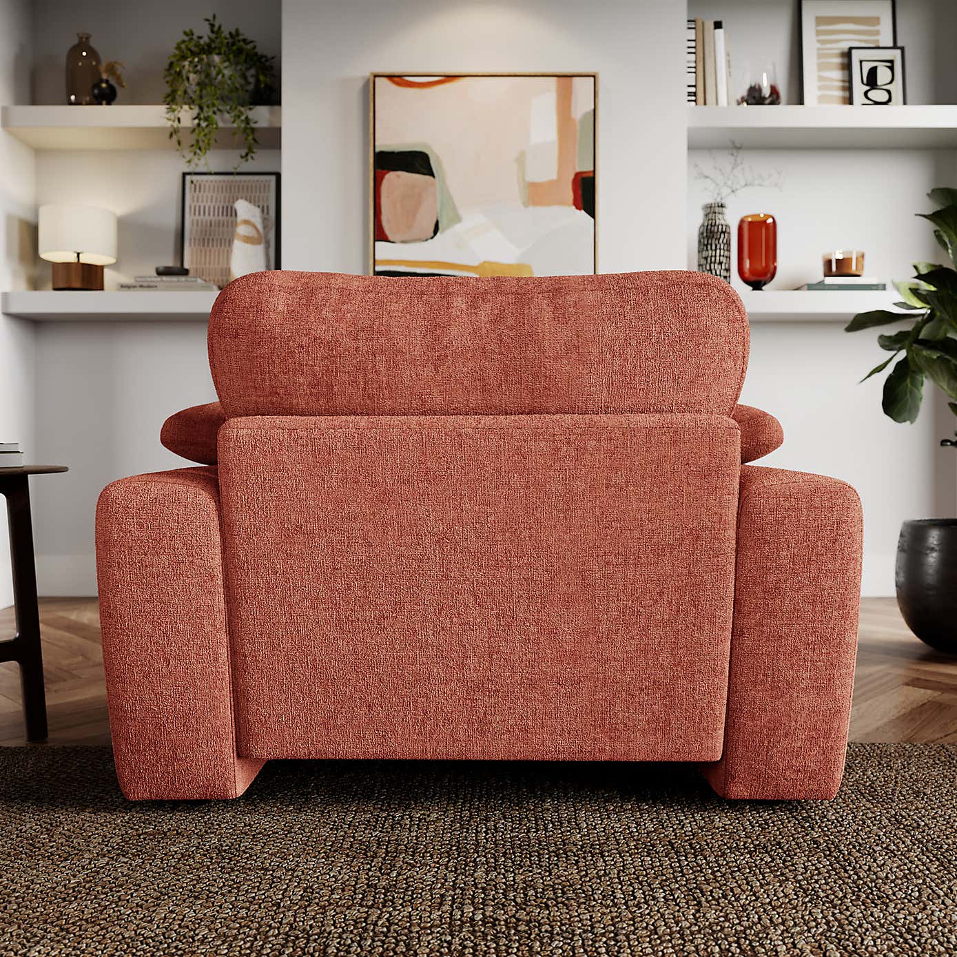 Magnus Soft Textured Chenille Snuggle Sofa