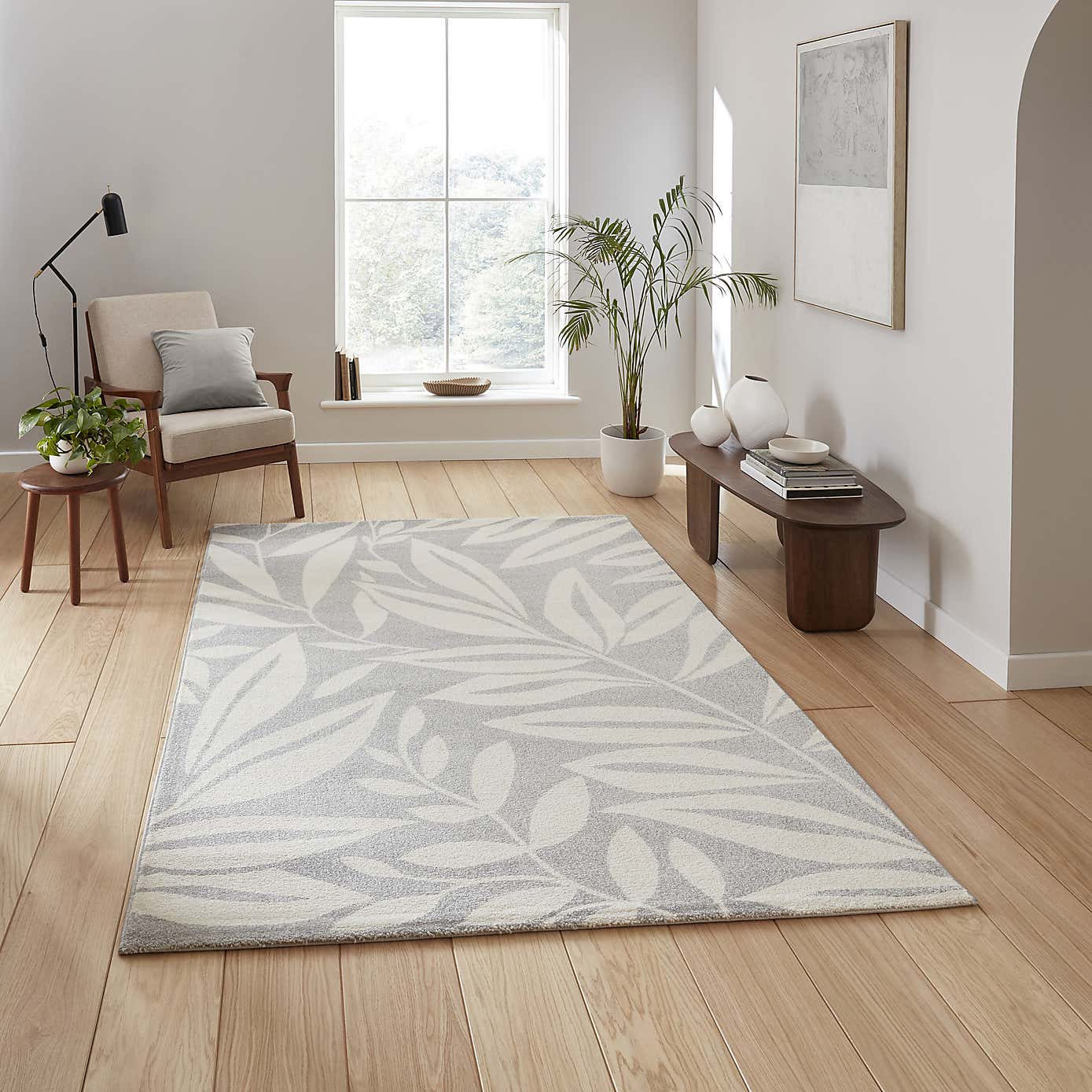 Catherine Lansfield Sorrel Leaves Rug