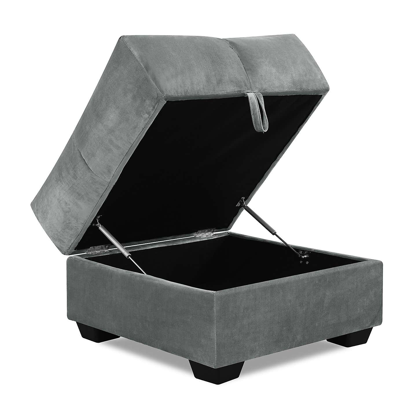 Margo Velvet Storage Ottoman