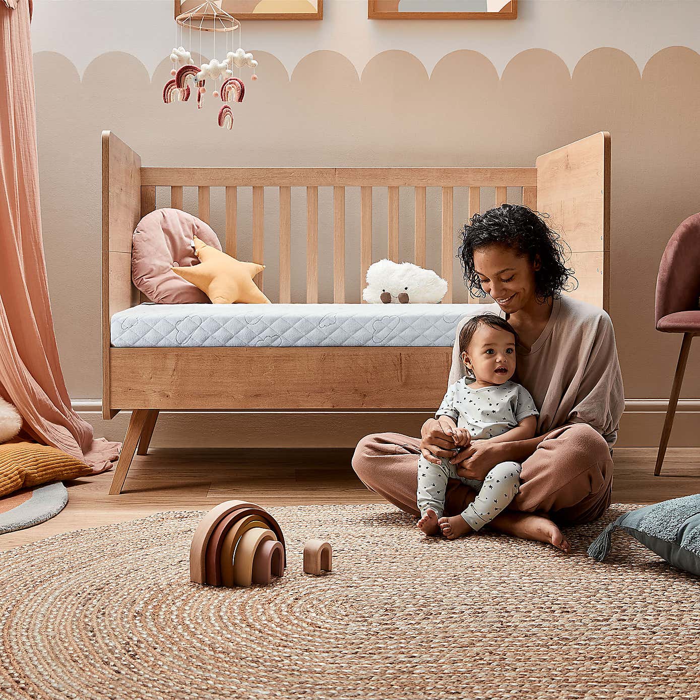 Safe Nights Lullaby Breathable Cot Mattress