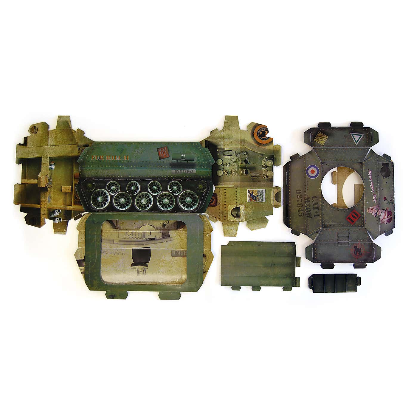 Tank Cardboard Cat Playhouse