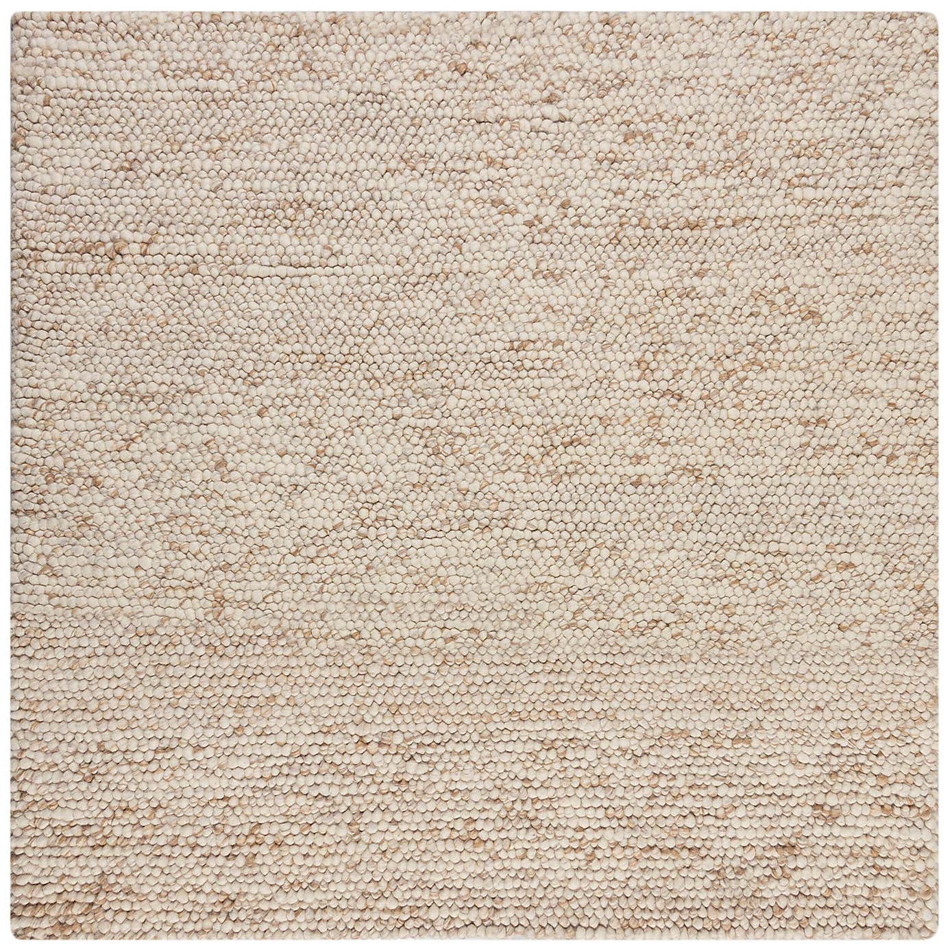 Pebble Grey Square Rug