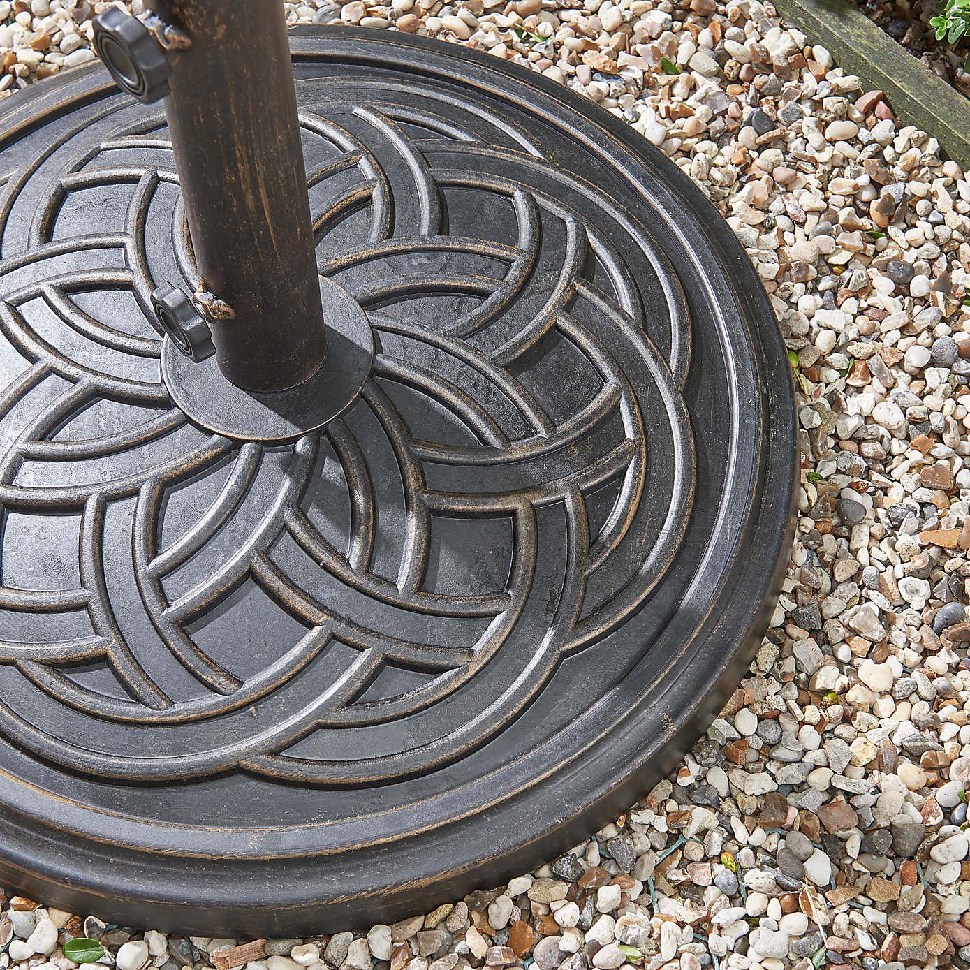 Bronze Antique Scroll Concrete 13kg Parasol Base