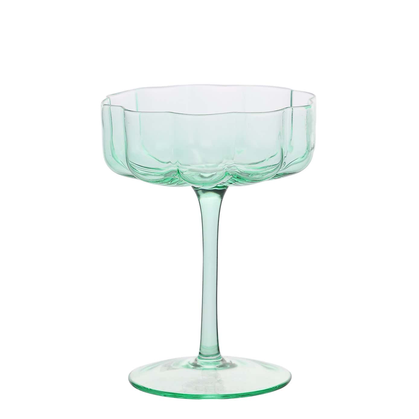 Hestia Set of 2 Scallop Saucer Glasses