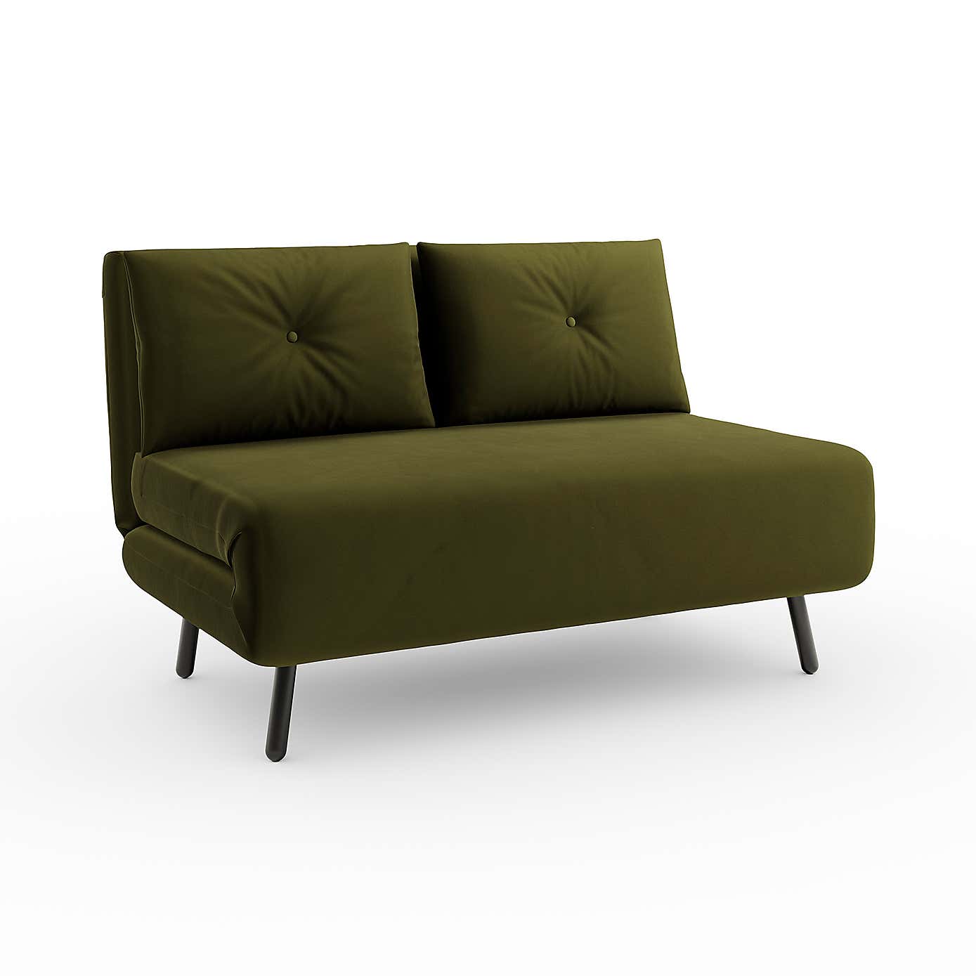 Phoebe Velvet Small Double Sofa Bed