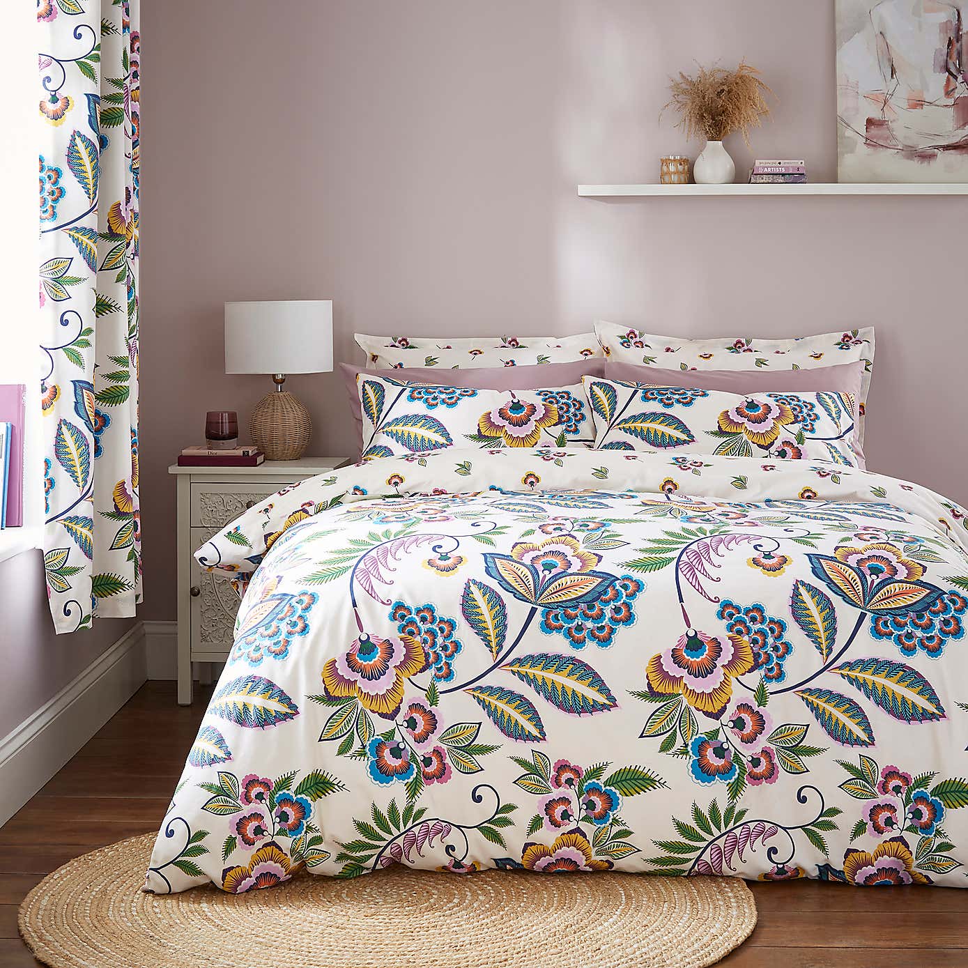 Lucinda Floral Pink Oxford Pillowcase