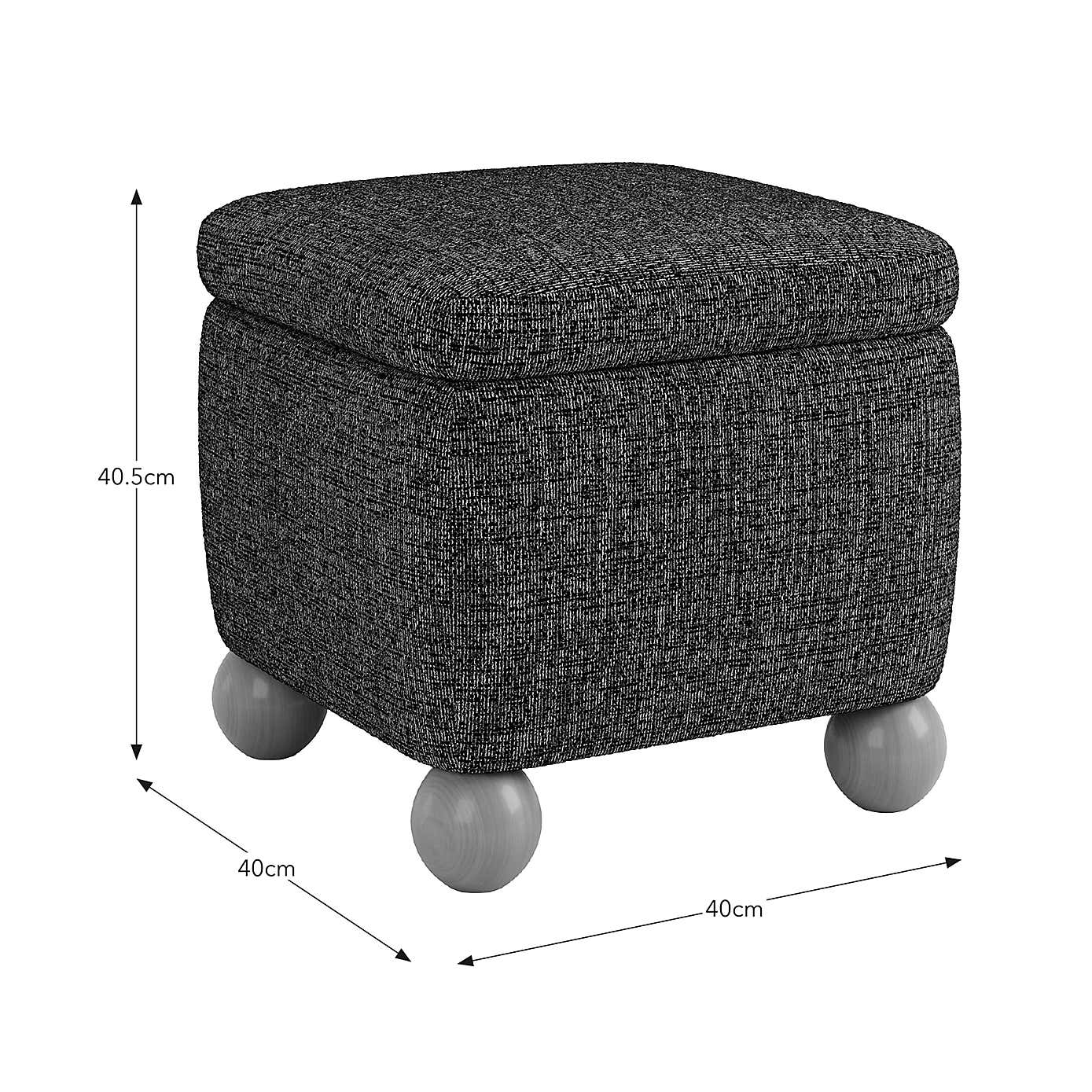 Nylah Luxe Boucle Storage Footstool
