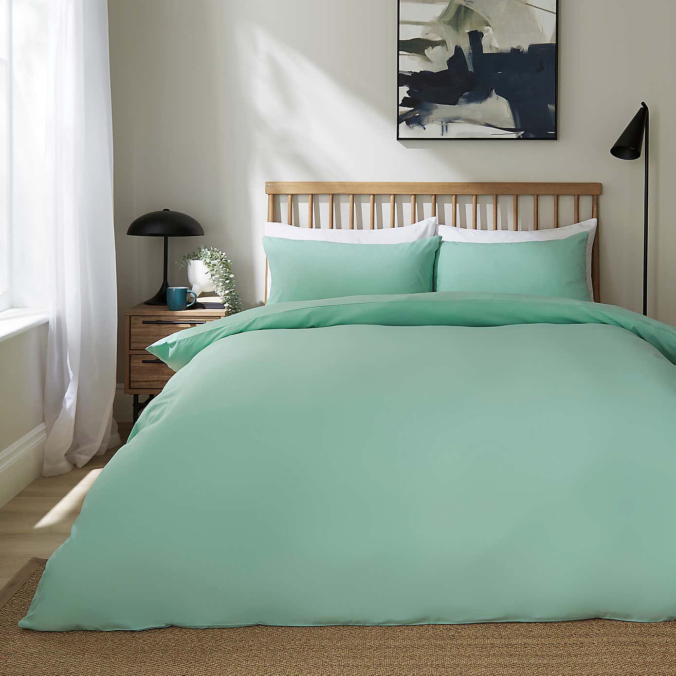 Super Soft Plain Polyester Fitted Sheet