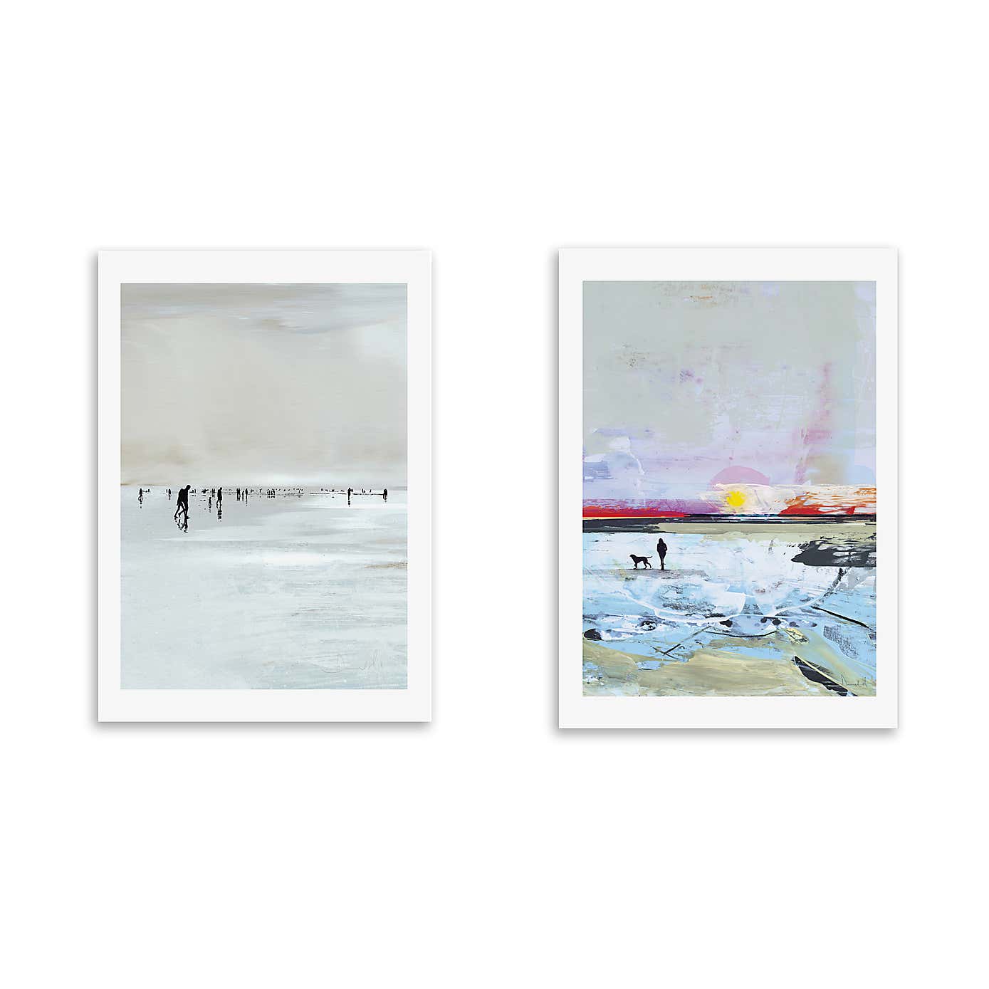 Set of 2 East End Prints Beach Walk Prints