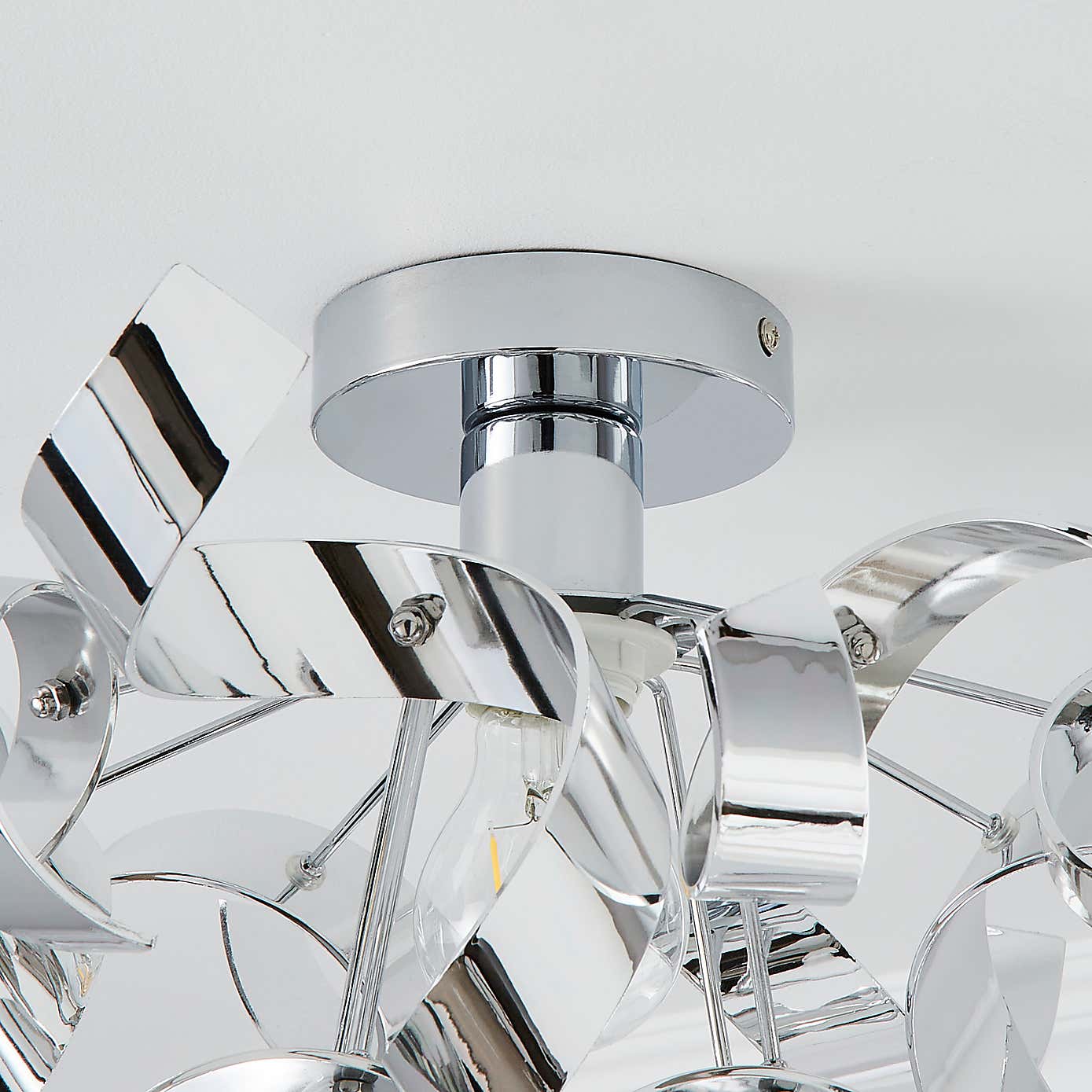 Iris Semi Flush Ceiling Fitting