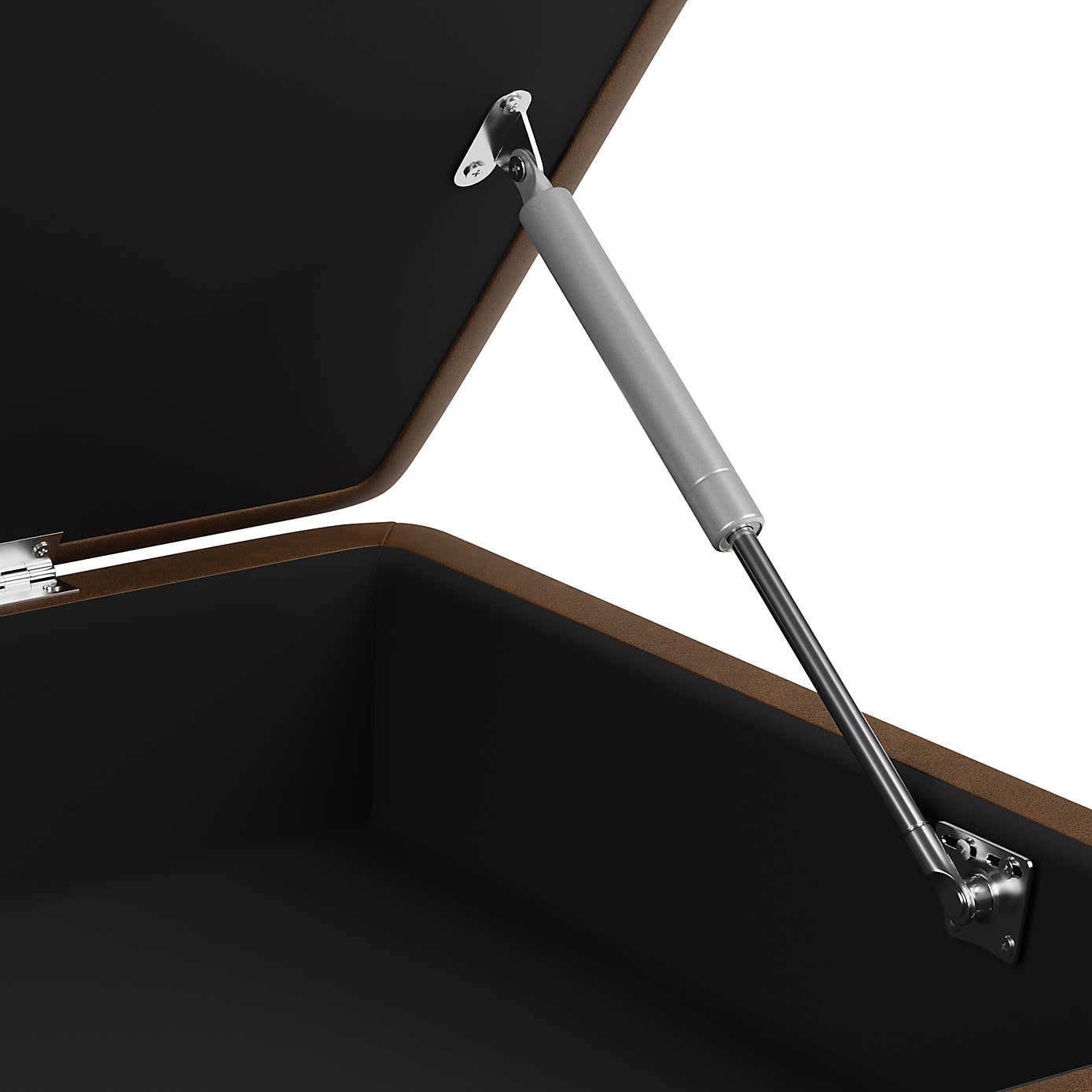 Zoe Mocha Faux Leather Storage Footstool