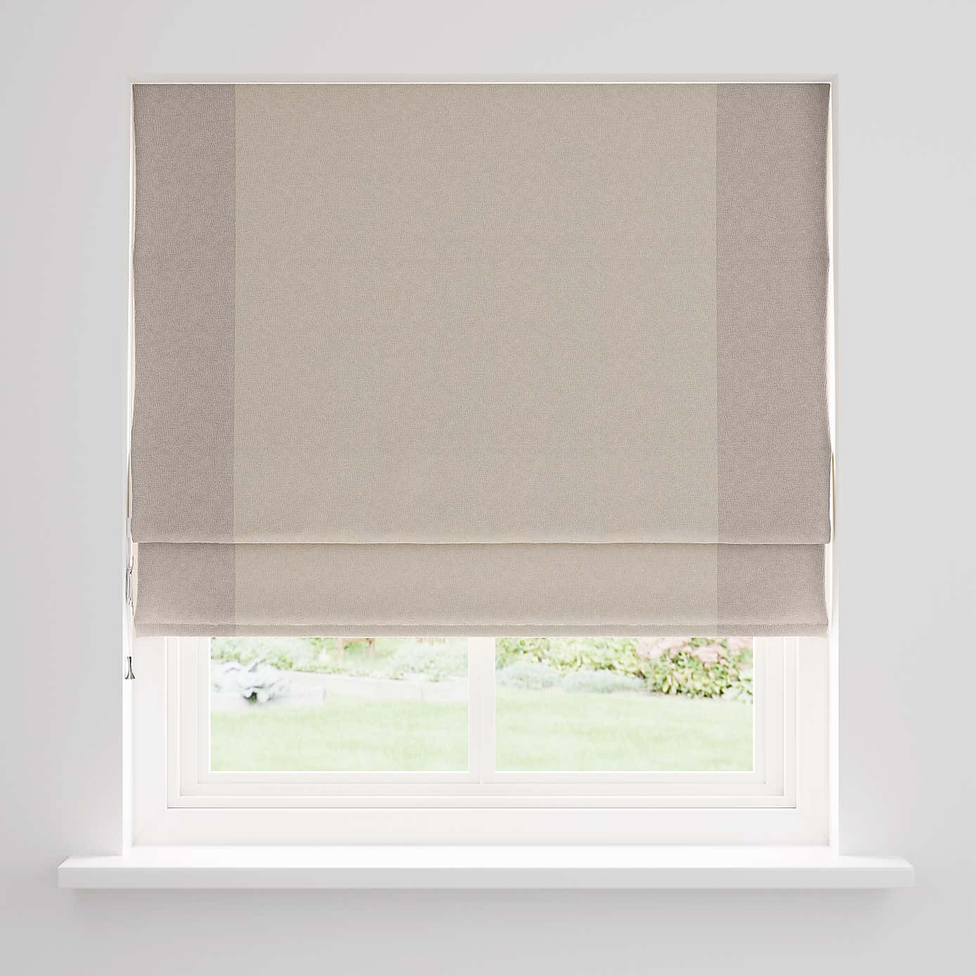 Luna Bordered Blackout Roman Blind