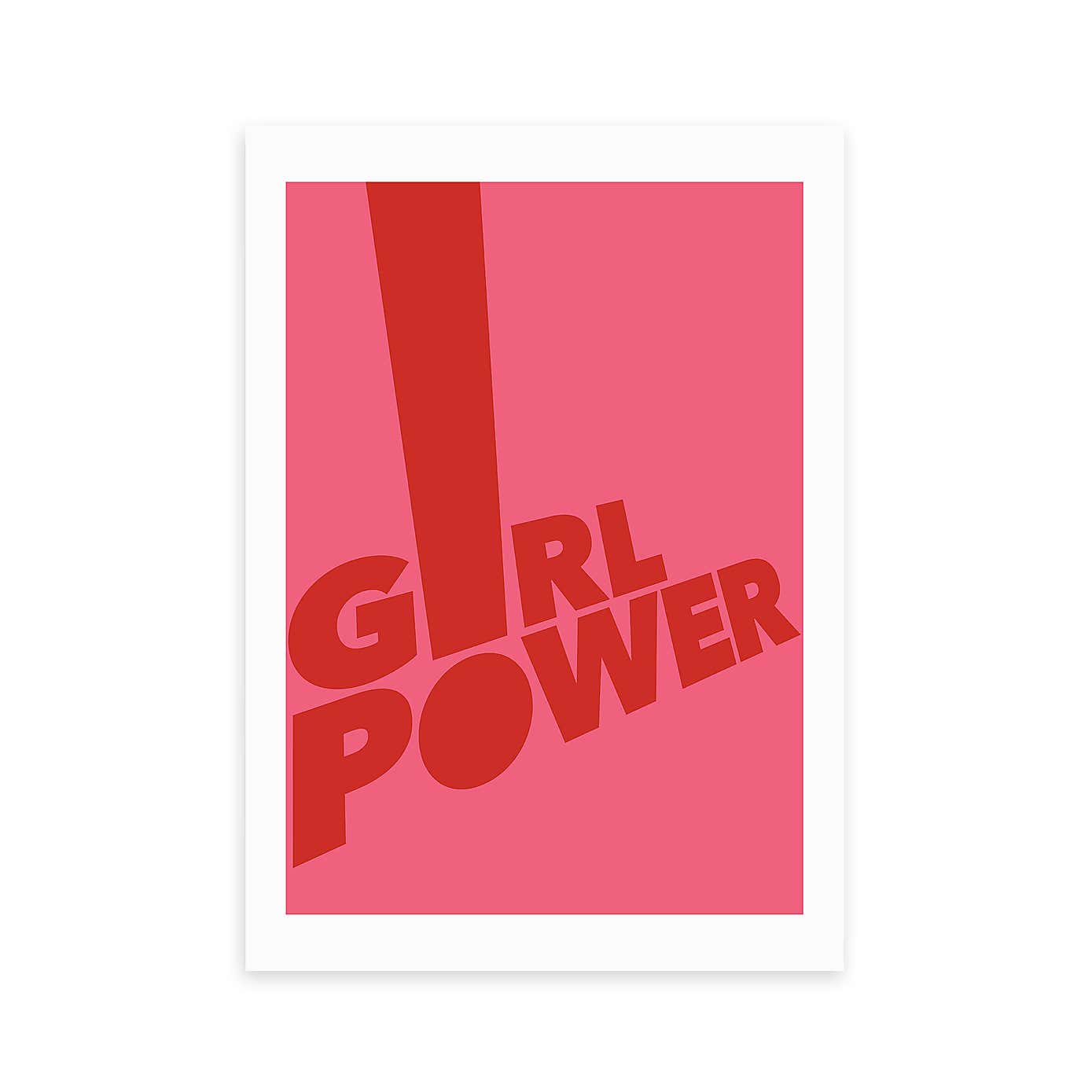 East End Prints Girl Power Framed Print