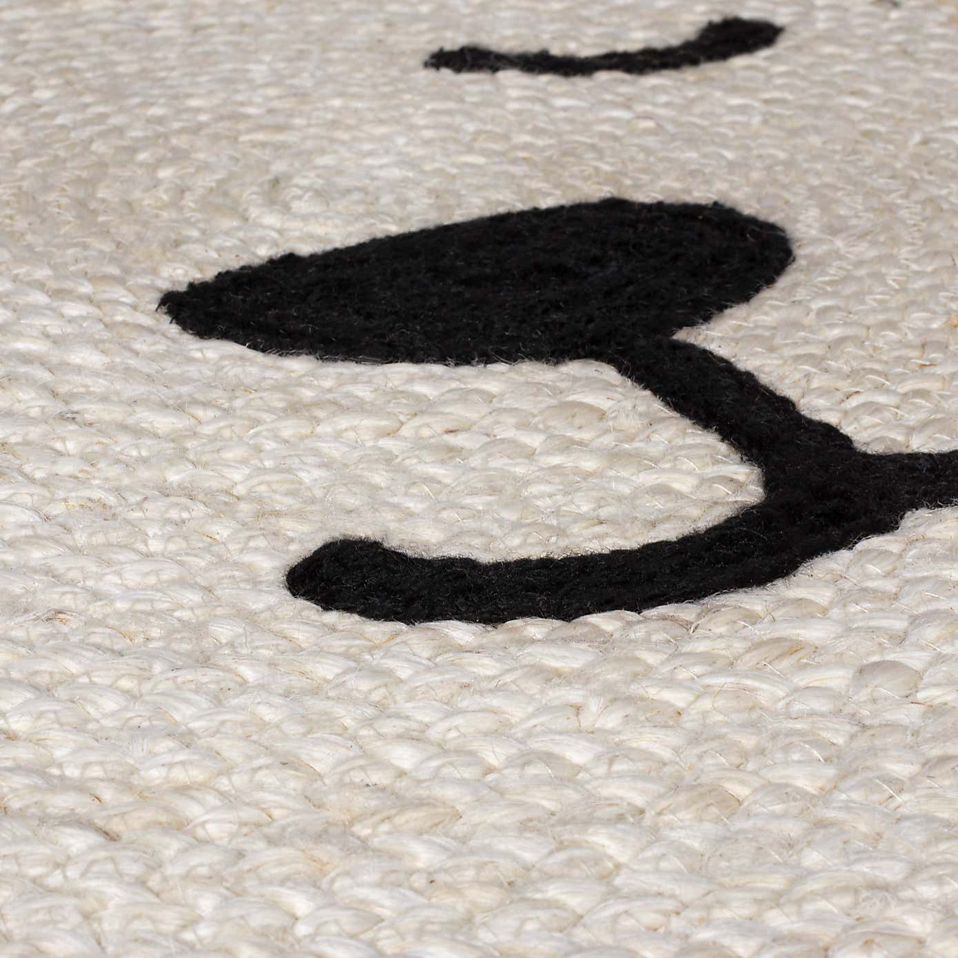 Jute Lion Circle Rug