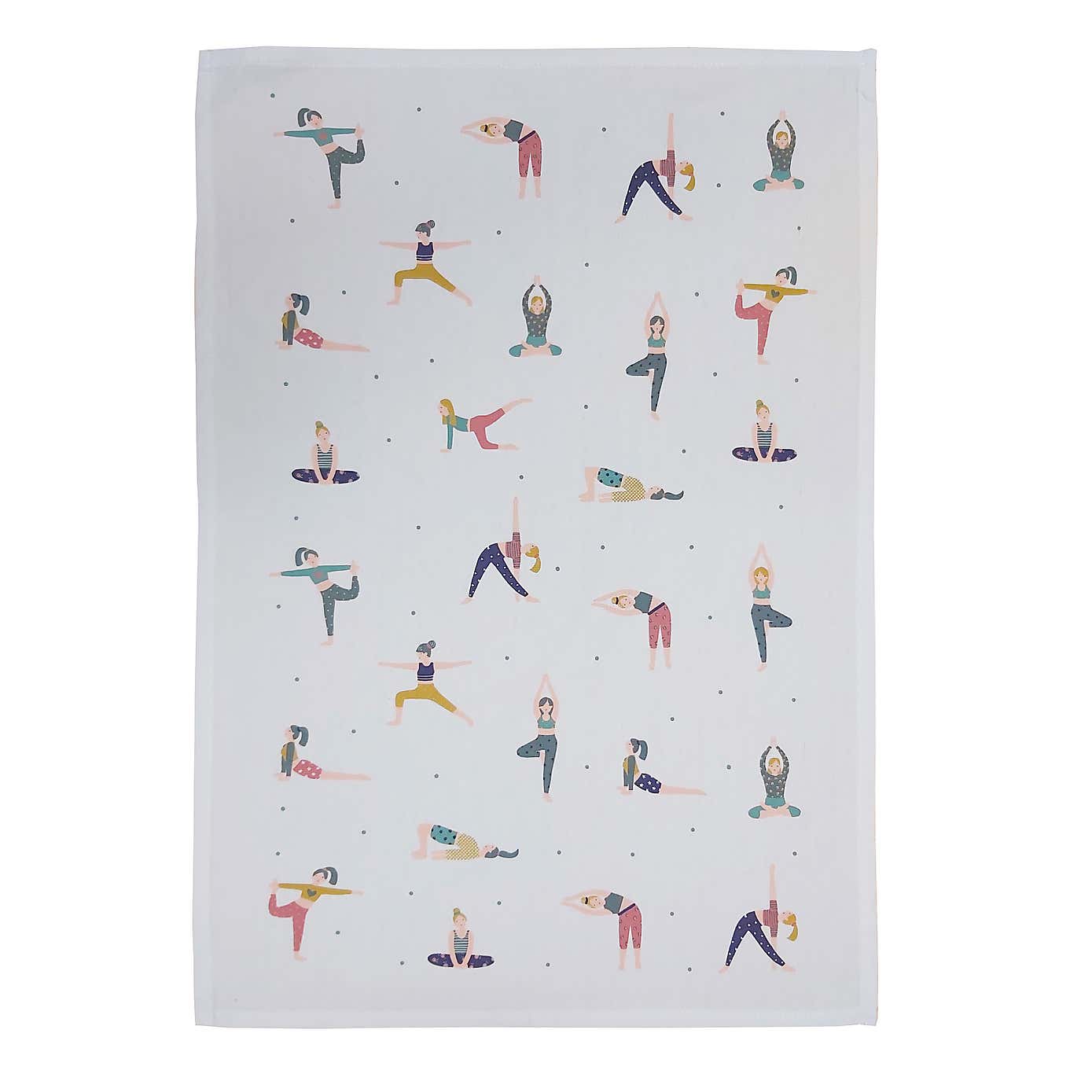 Yoga Poses Tea Towel