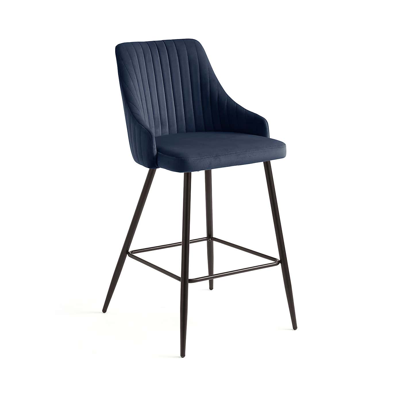 Shea Bar Stool, Velvet