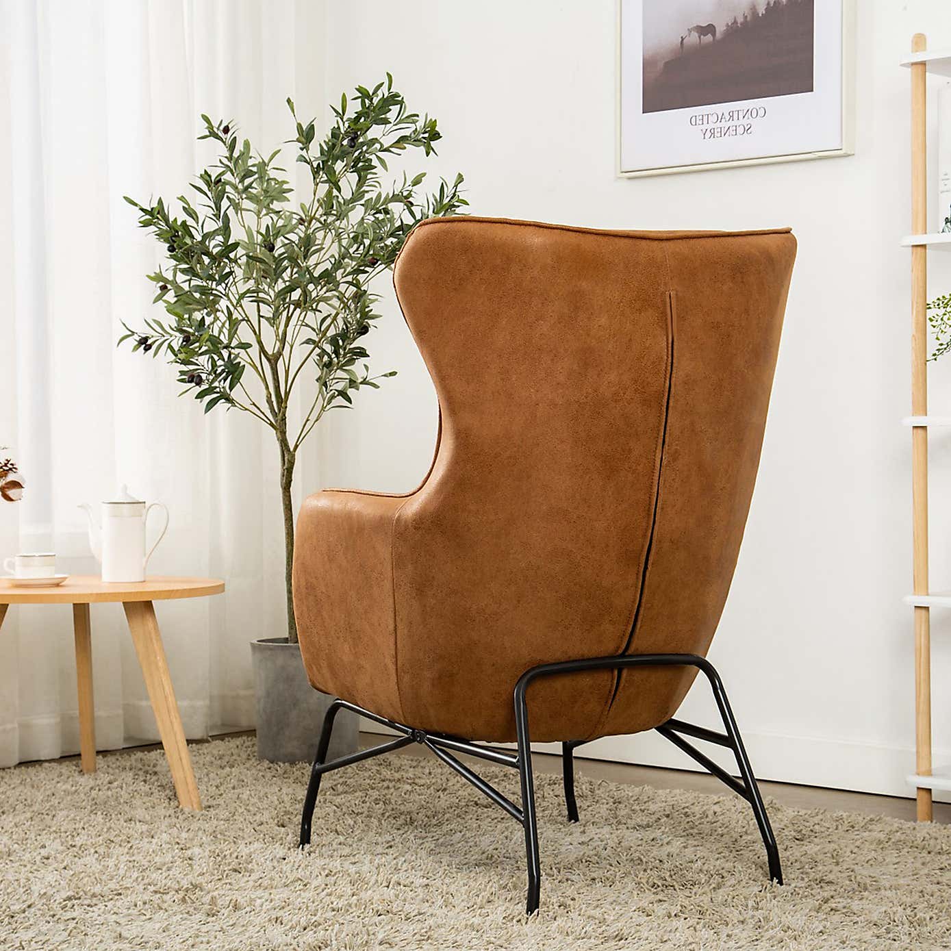 Mason Faux Leather Armchair