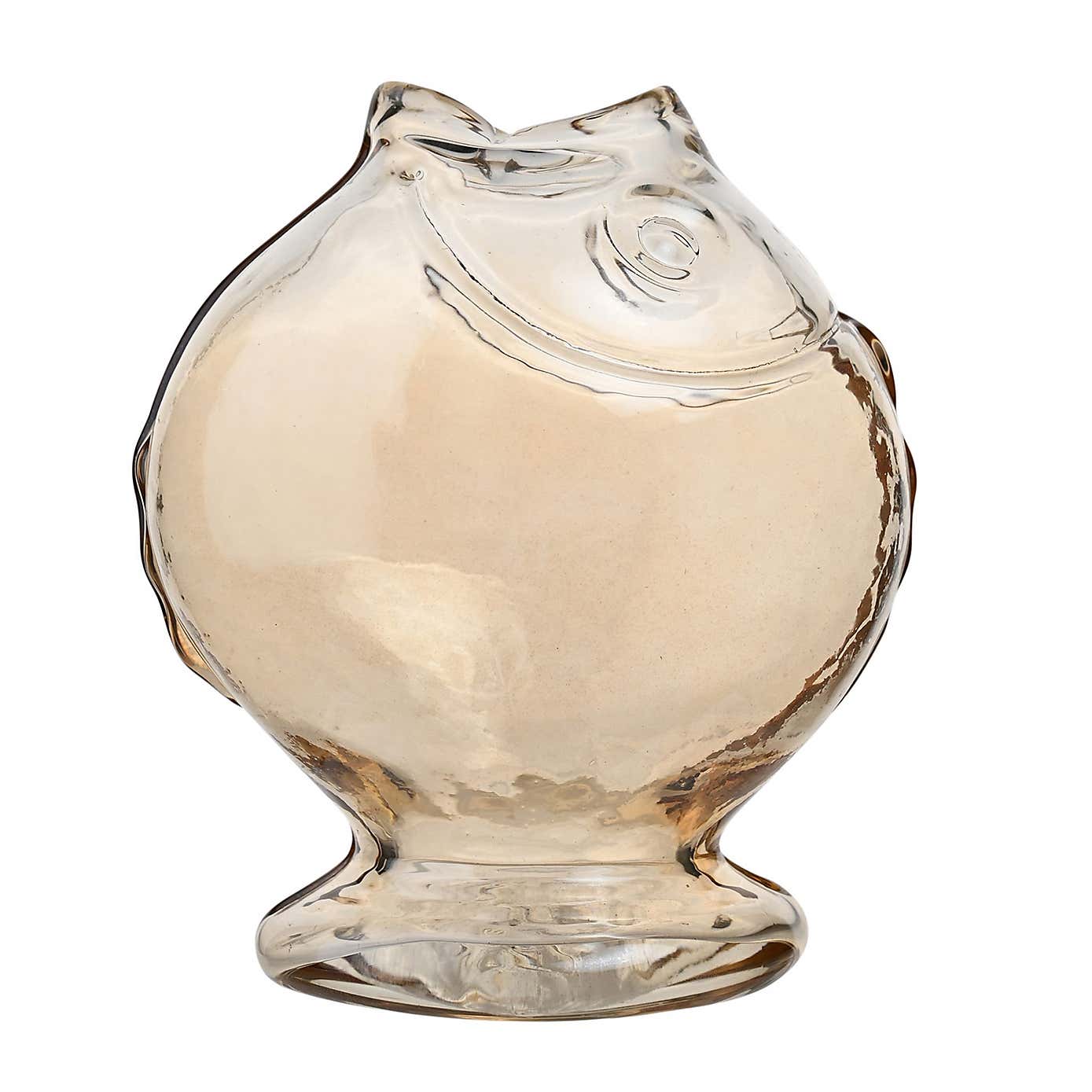 Hestia Fish Glass Rounded Vase