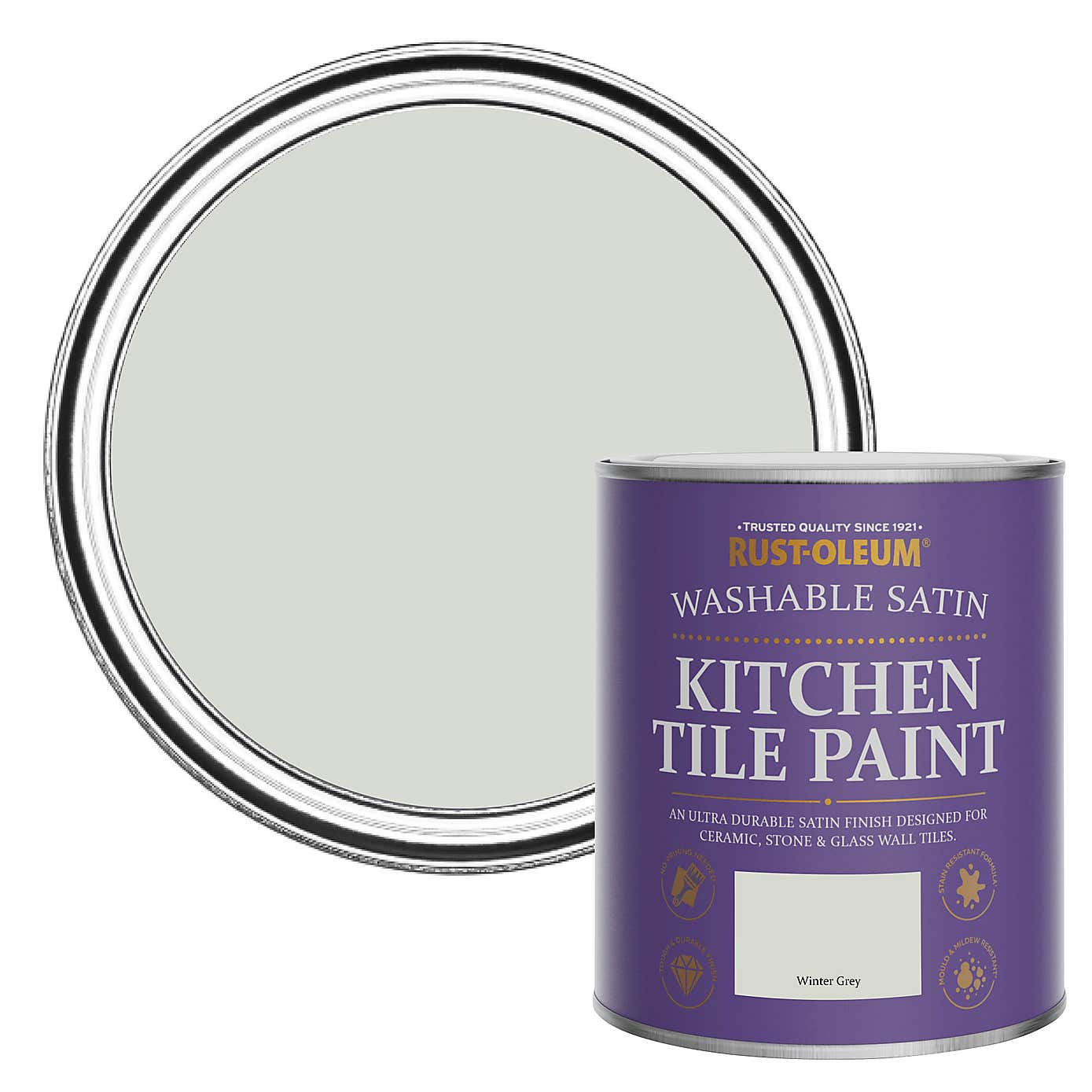 Rust-Oleum Winter Grey Satin Tile Paint