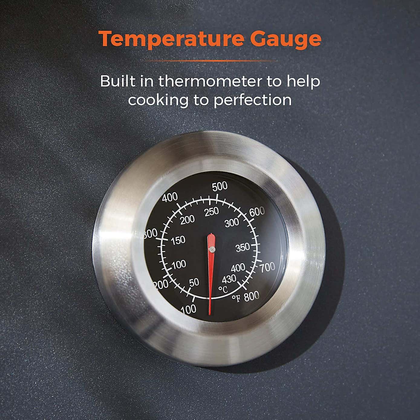 Tower Stealth 3000 Three Burner Gas BBQ with Side Burner, Grey Steel