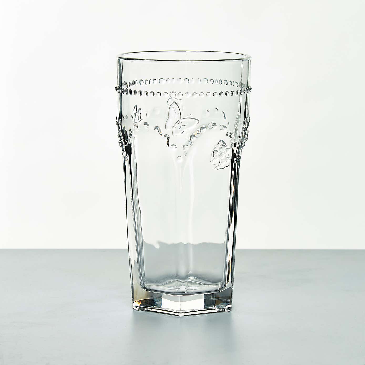 Set of 4 Vintage Pressed Highball Glasses