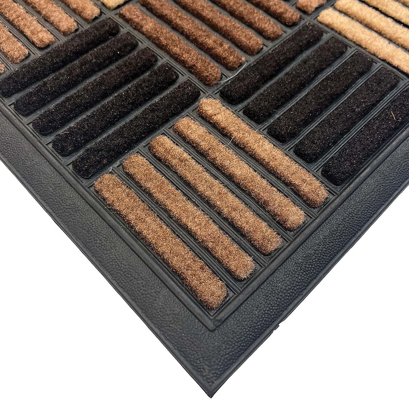 Scrape N'  Sorb Brown Crossstitch Doormat