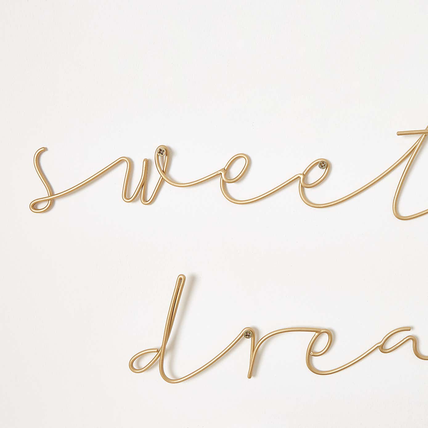 Sweet Dreams Metal Wire Words 91cm