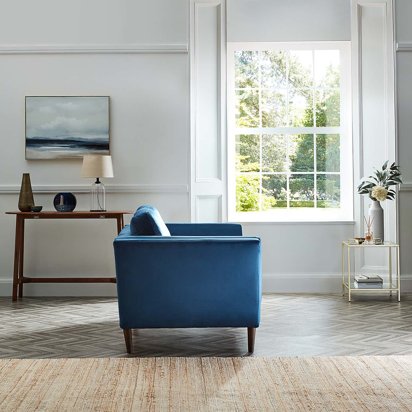 Anton Opulent Velvet 3 Seater Sofa