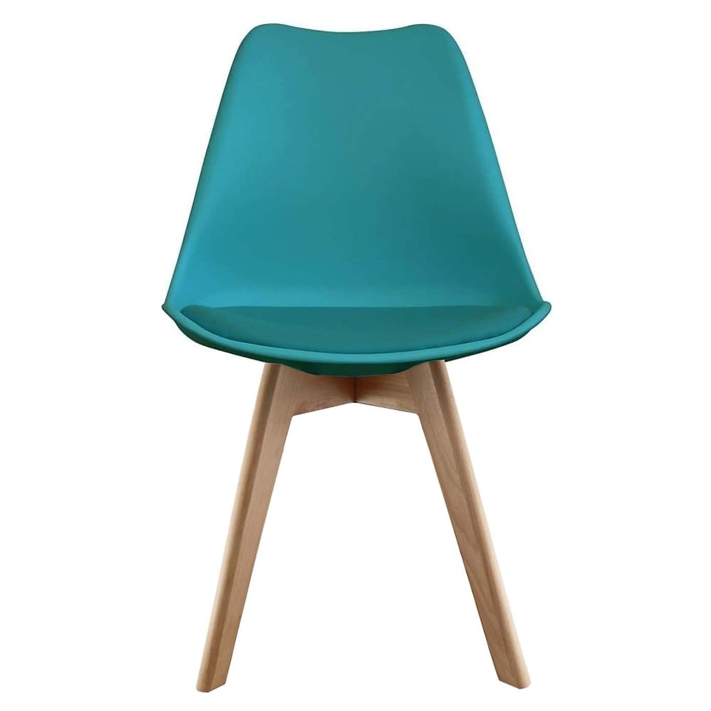 Fusion Living Soho Plastic Dining Chair with Squared Legs