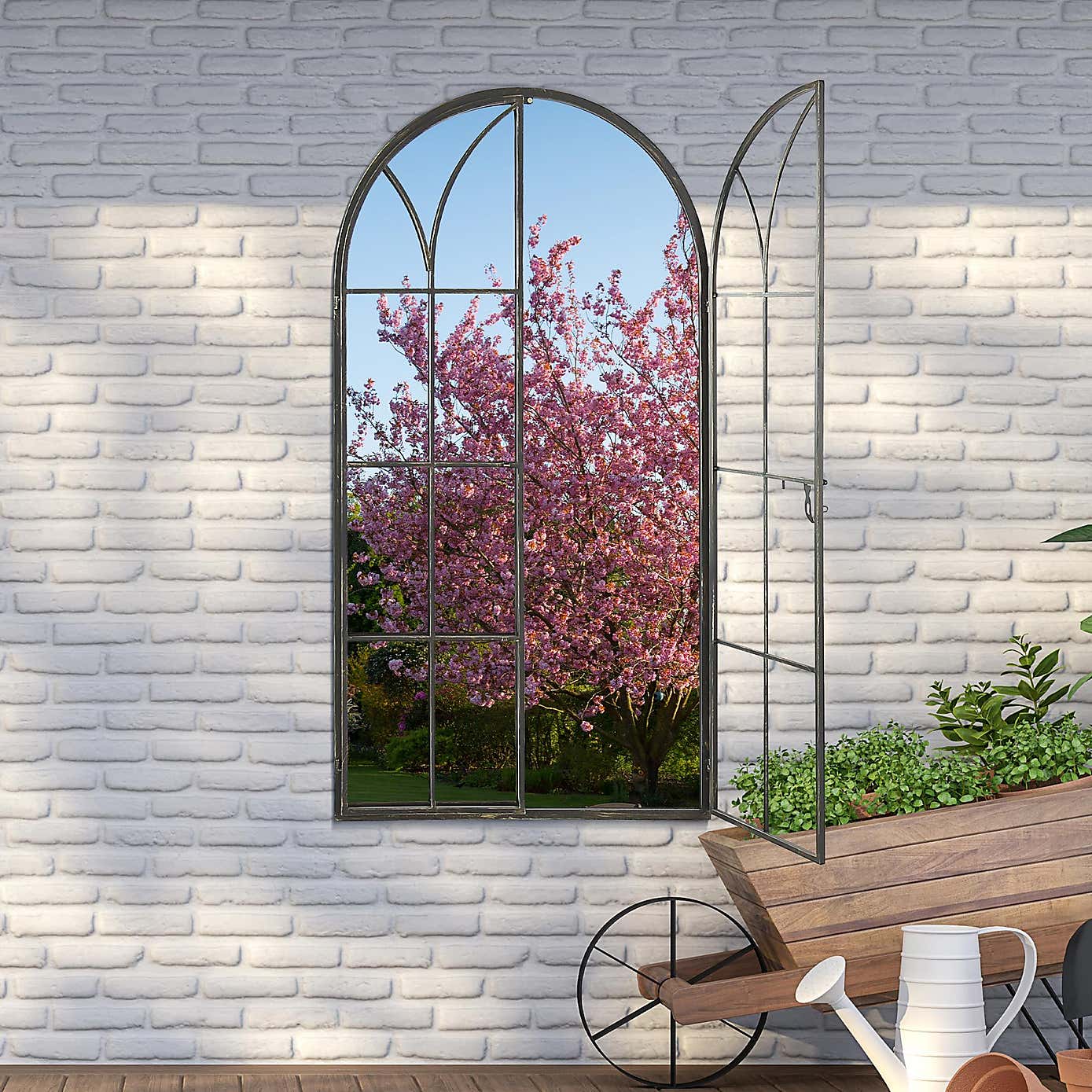 The Lost Garden Indoor Outdoor Wall Mirror