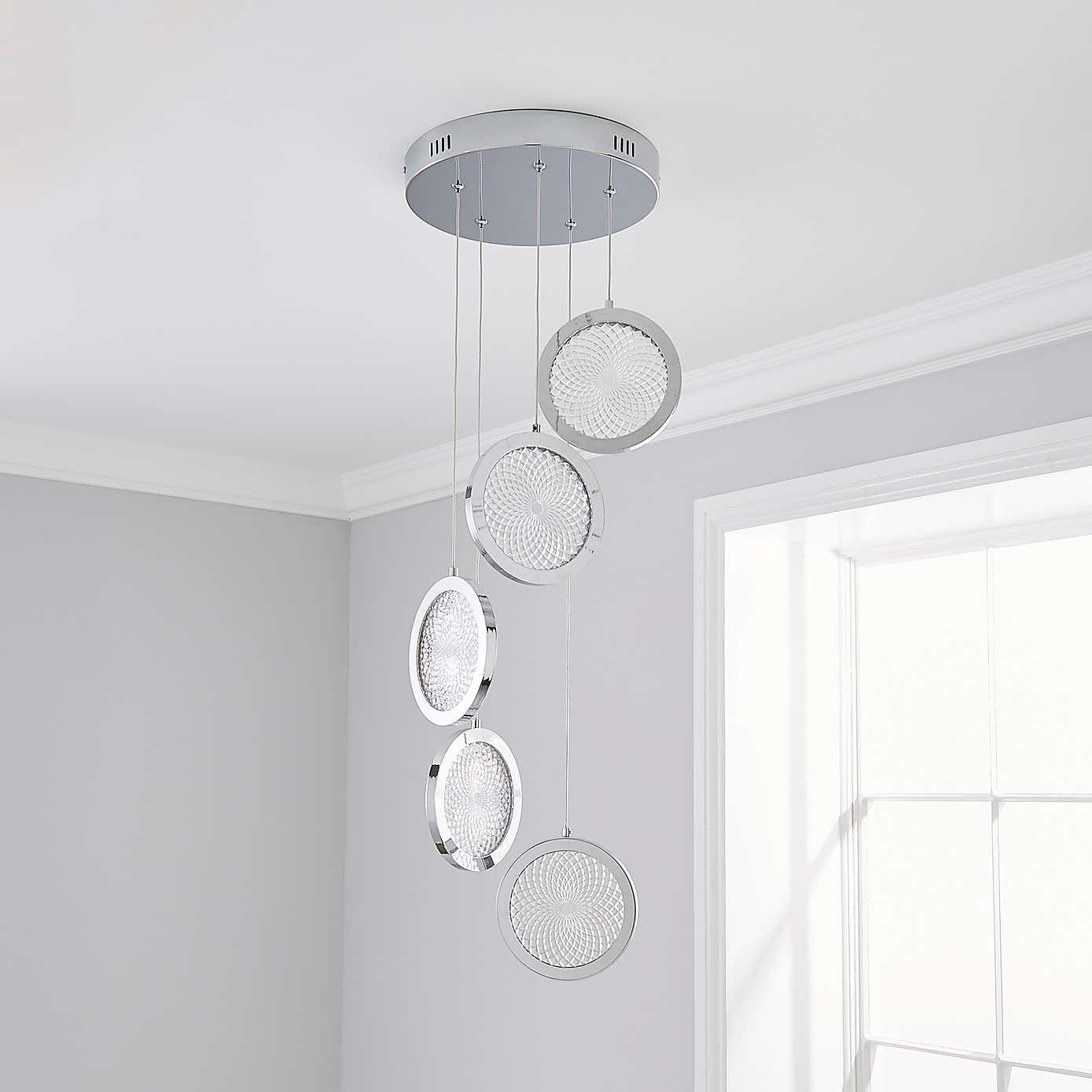 Cora Cluster Disc 5 Light Ceiling Fitting