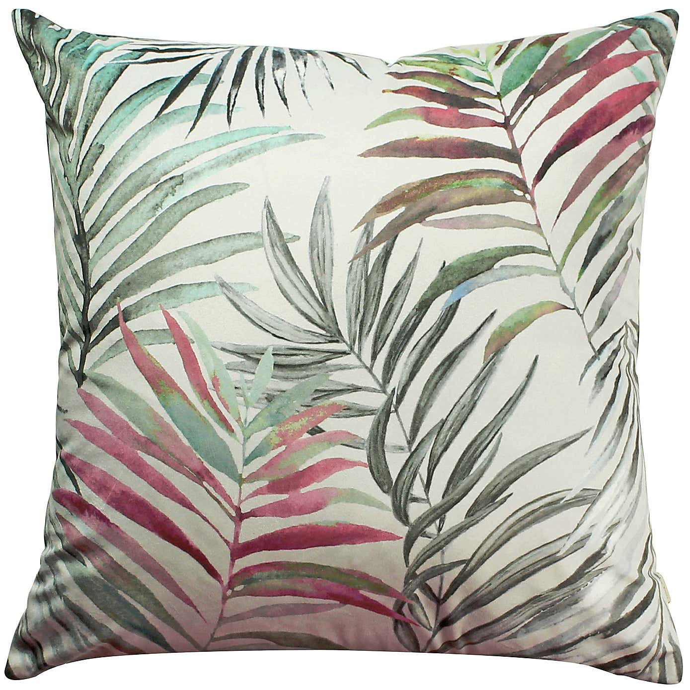 Evans Lichfield Palm Velvet Cushion