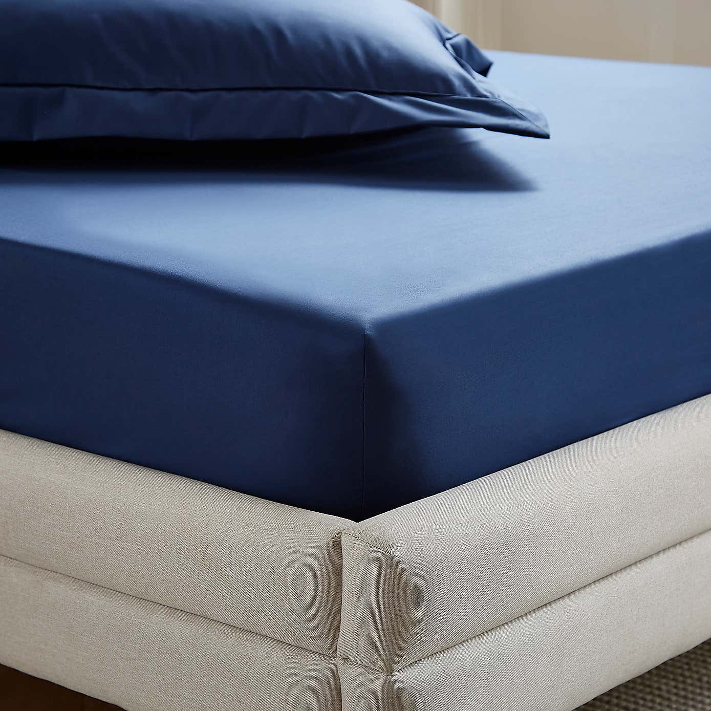 Dorma 400 Thread Count Cotton Percale Fitted Sheet