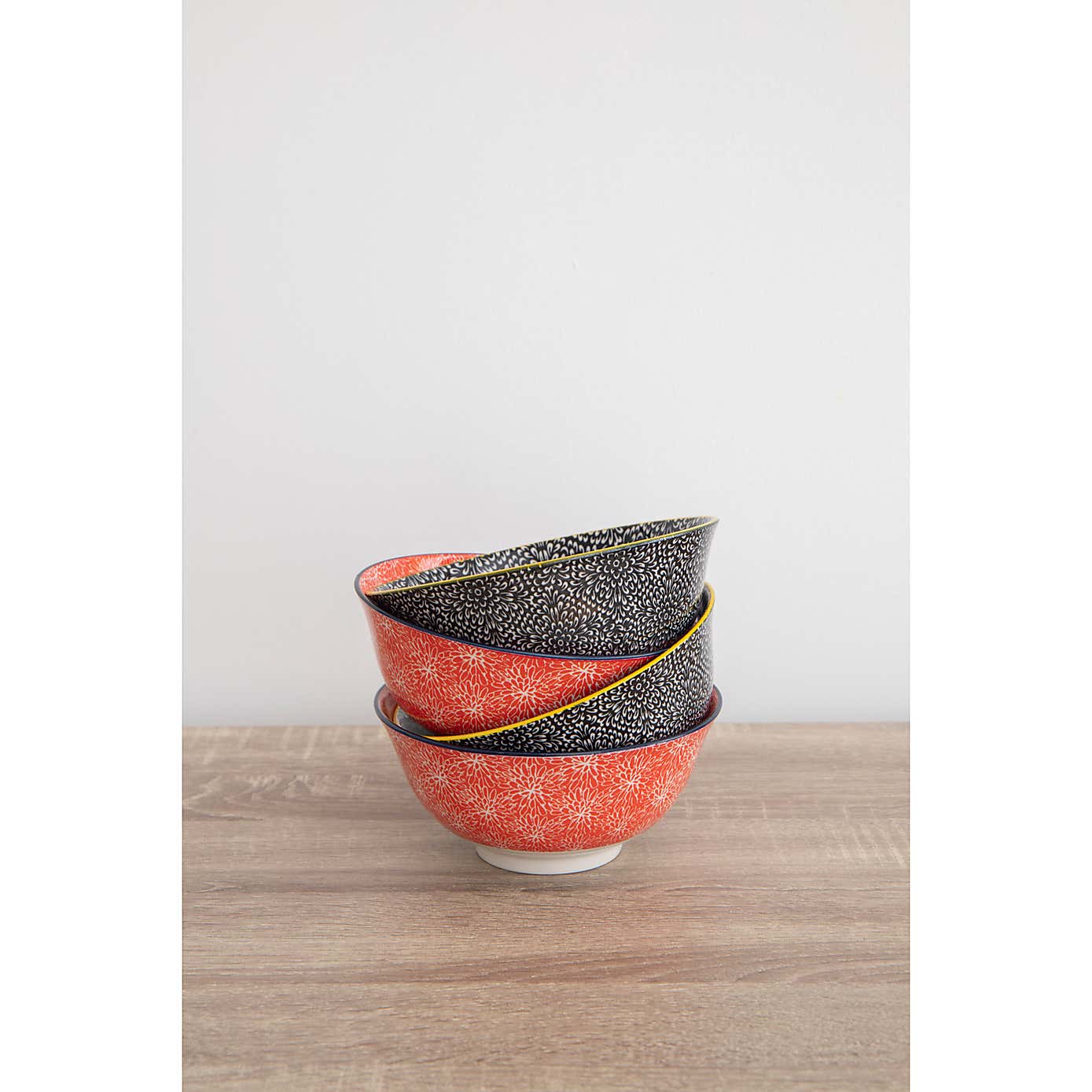 Kitchencraft Set of 4 Ceramic Oriental Serving Bowls