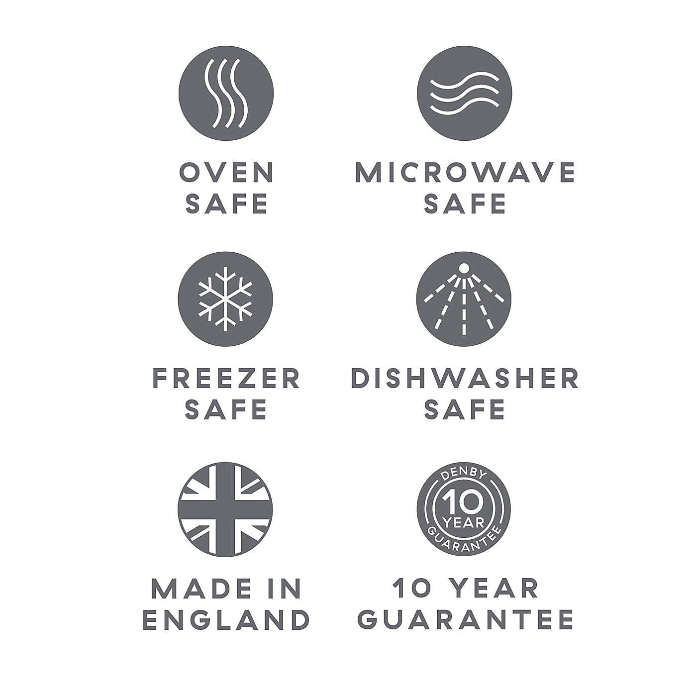 Denby Elements  Grey Coupe Bowl