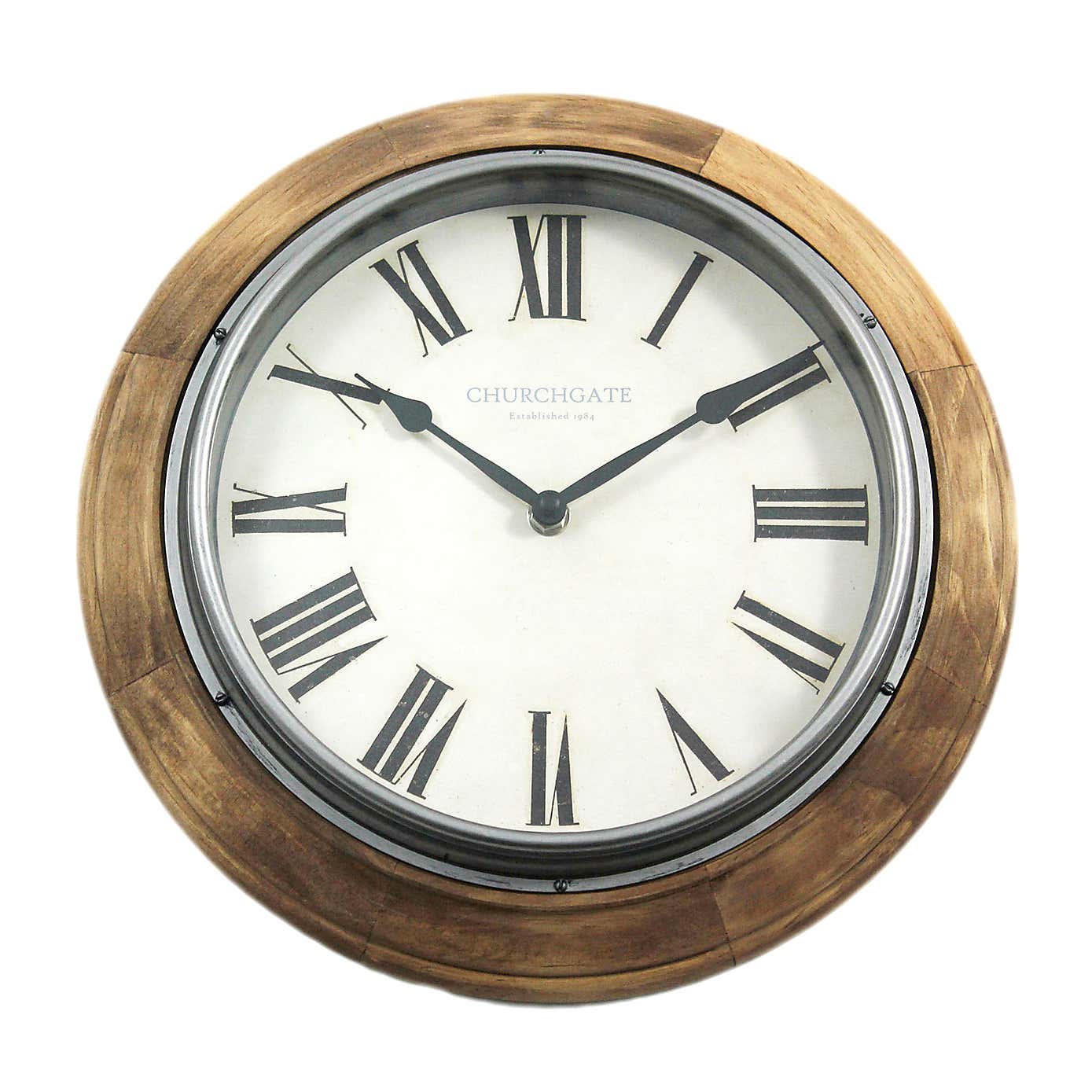 Wooden Edge 31cm Wall Clock