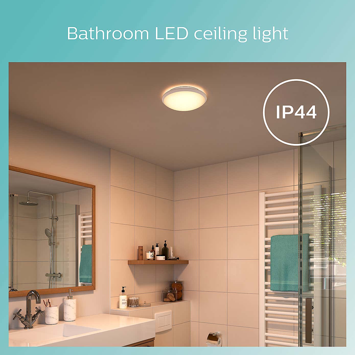 Philips Doris Integrated LED Ceiling Light, Cool White