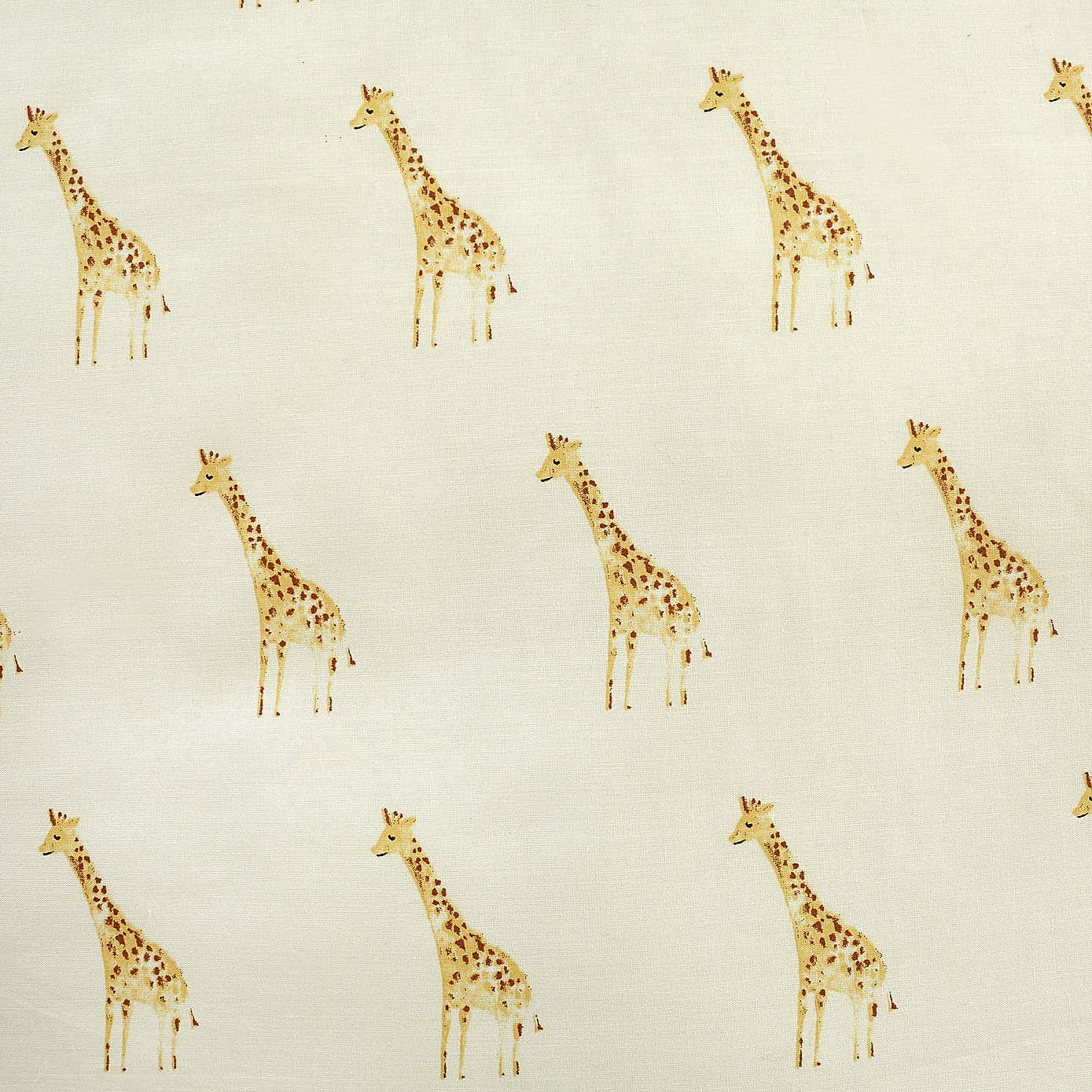 Safari Natural 100% Cotton Cot Bed Duvet Cover and Pillowcase Set