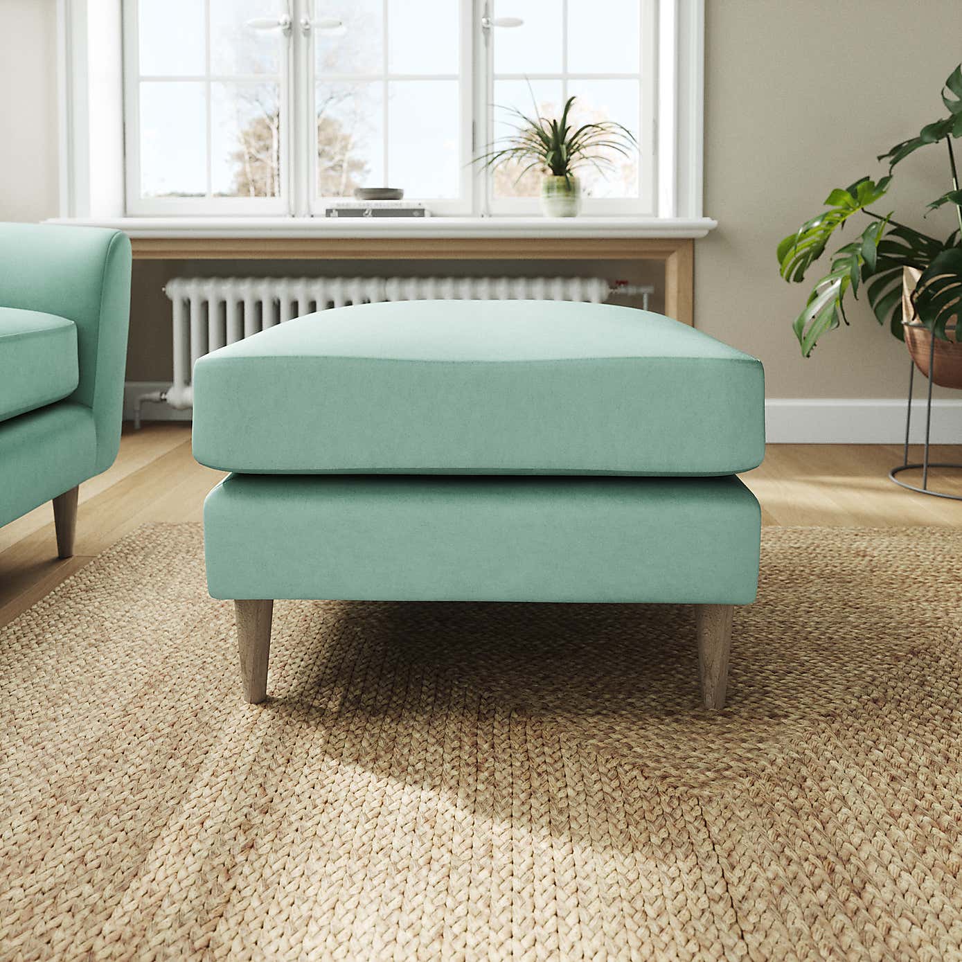 Sven Opulent Velvet Footstool