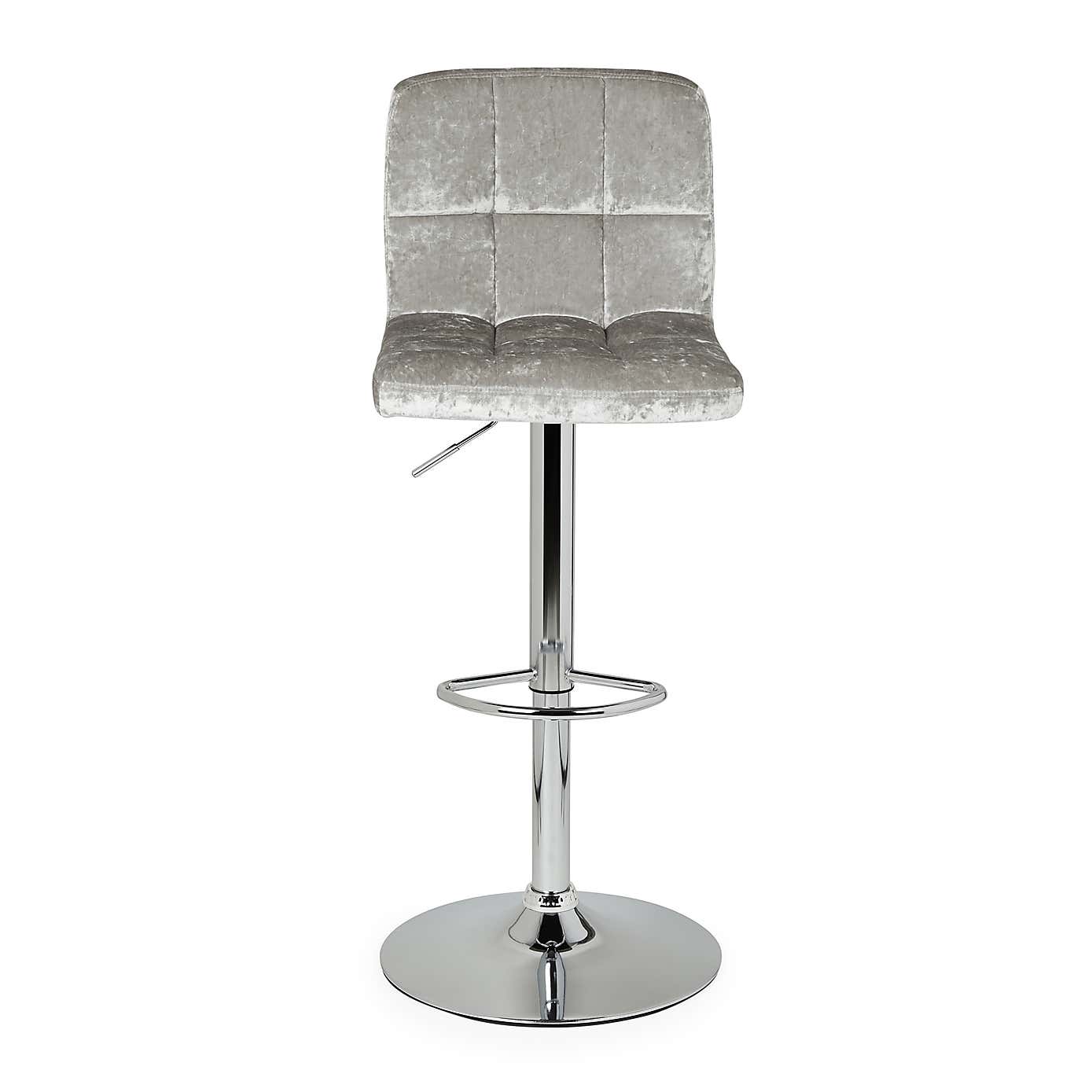 Jasmine Crushed Velvet Bar Stool