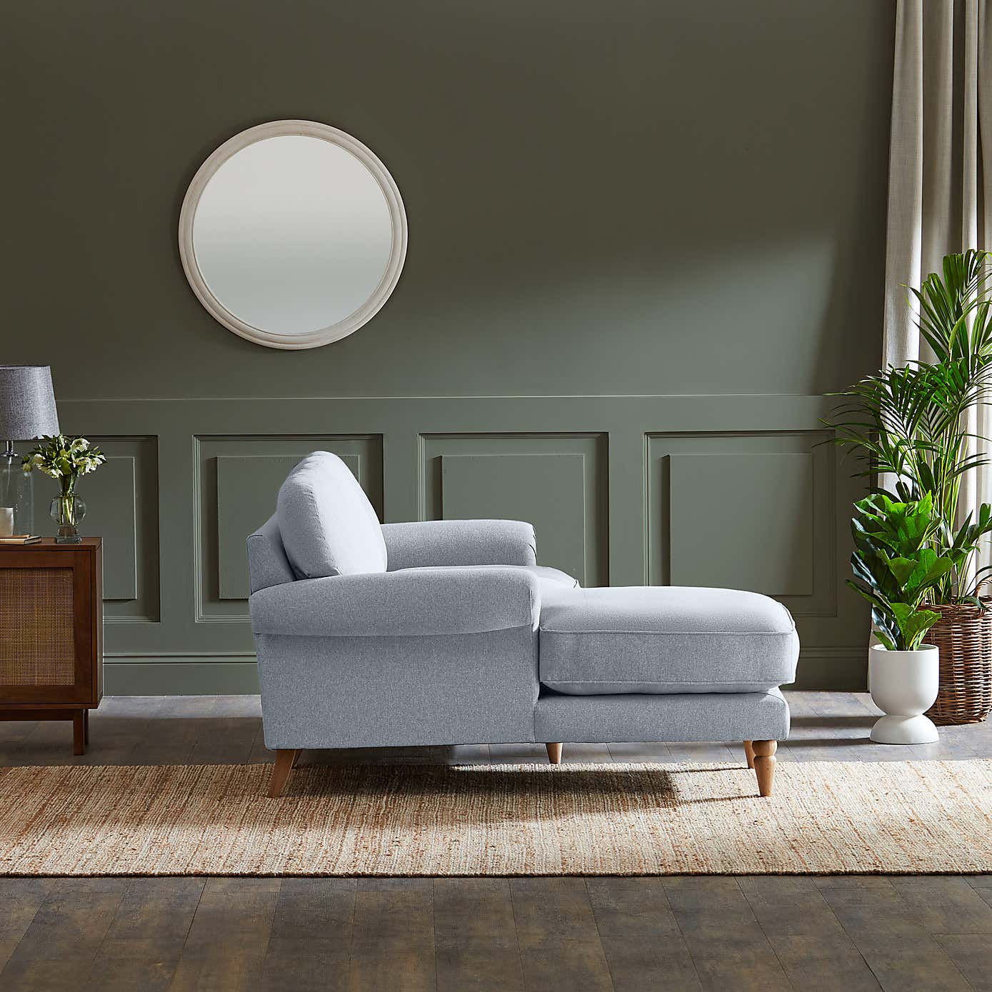 Jolene Soft Texture Corner Chaise Sofa