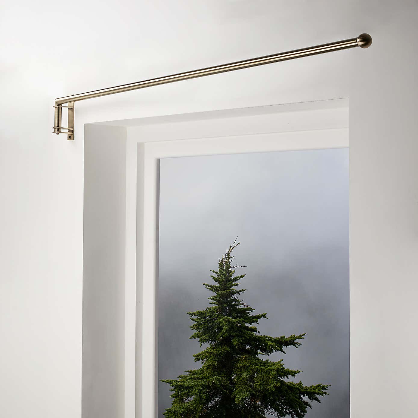 Dormer Door Curtain Rod