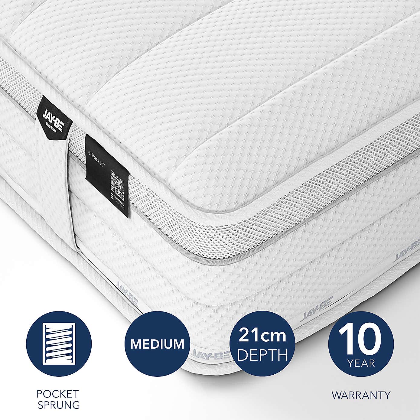 Jay-Be 1000 E Pocket Eco Truecore Mattress