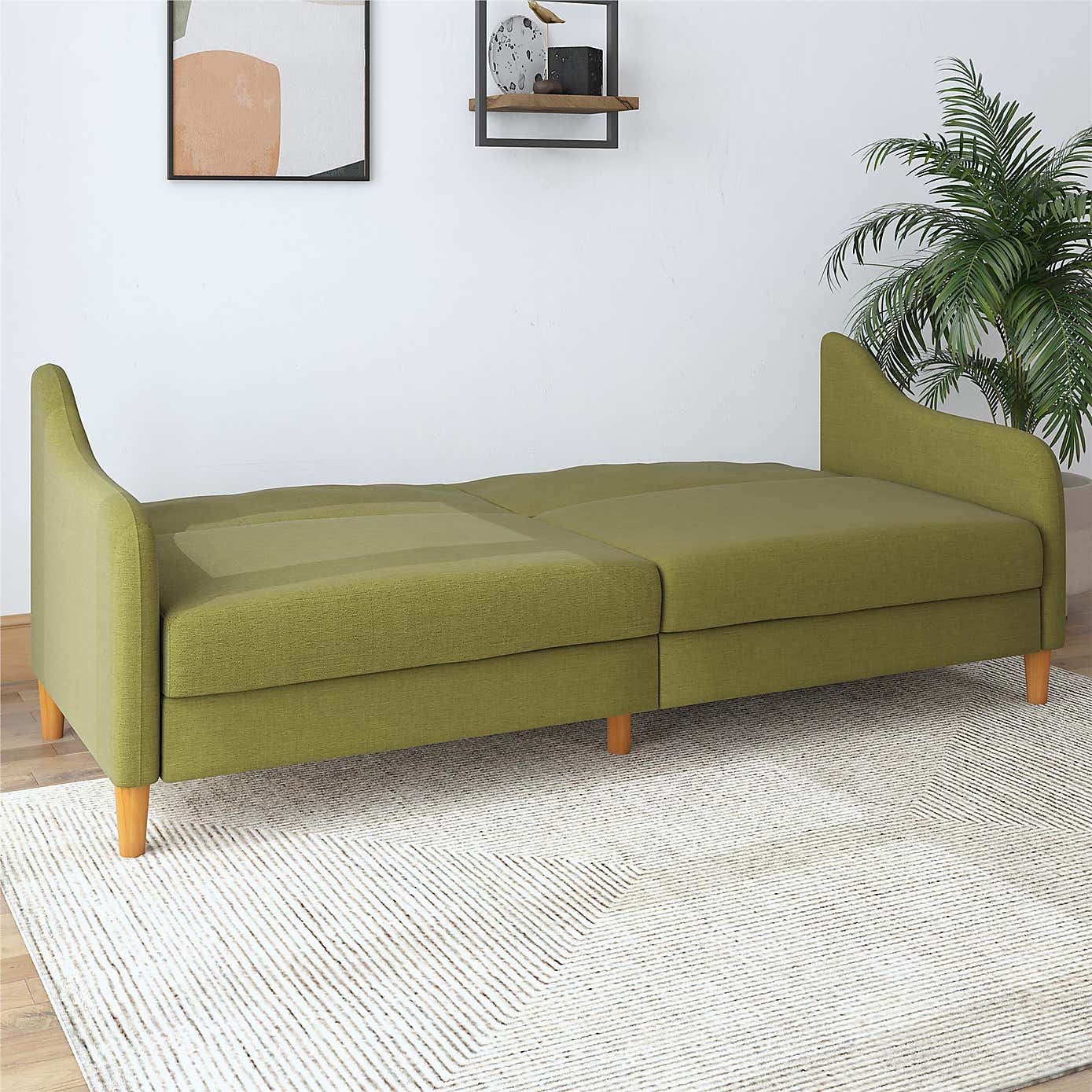 Jasper Linen Sprung Double Sofa Bed