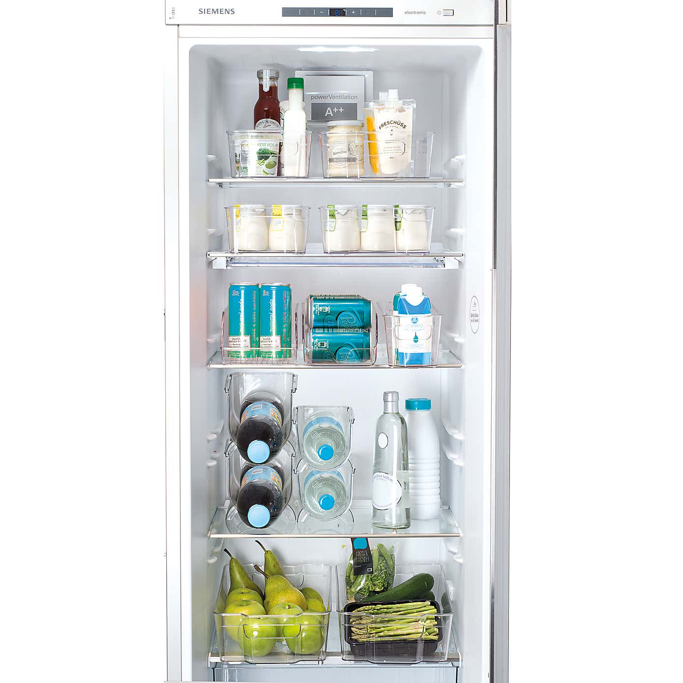 Set of 2 Fridge Wine Bottle Storage Boxes