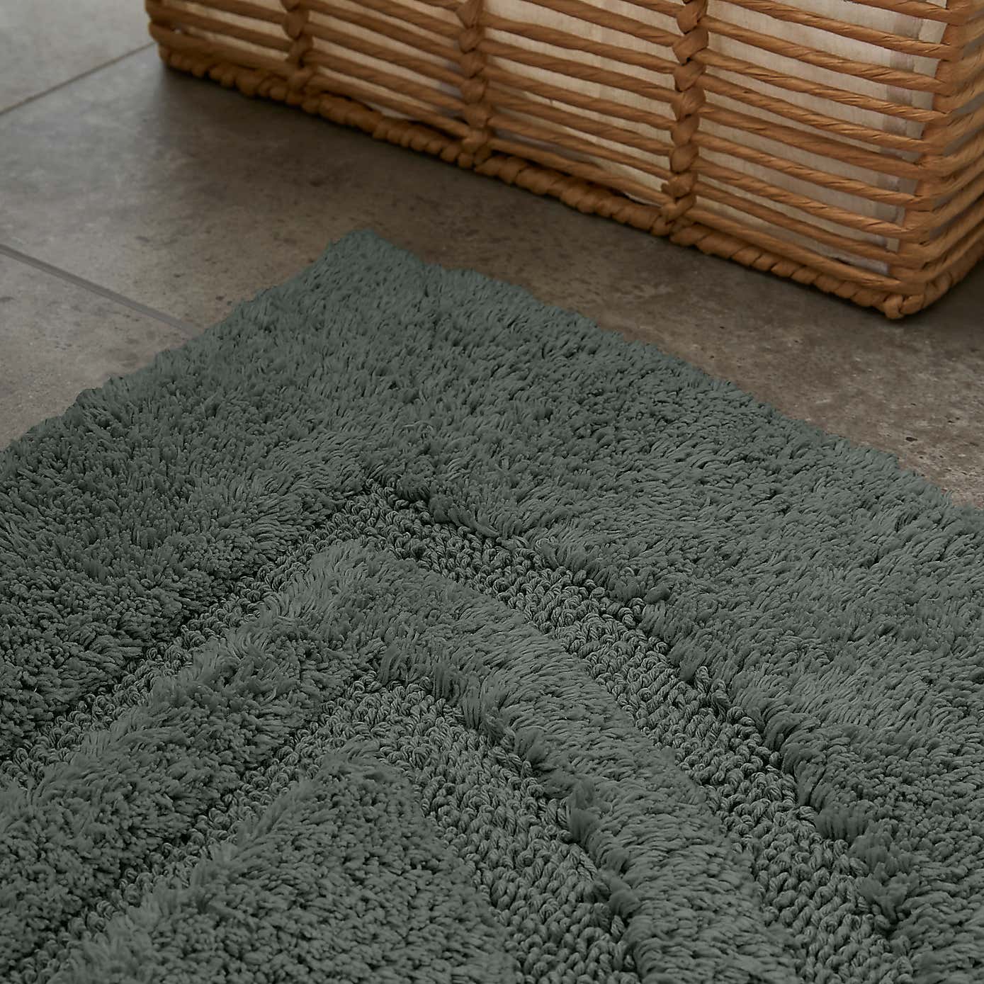 Luxury Cotton Semi-Circle Bath Mat