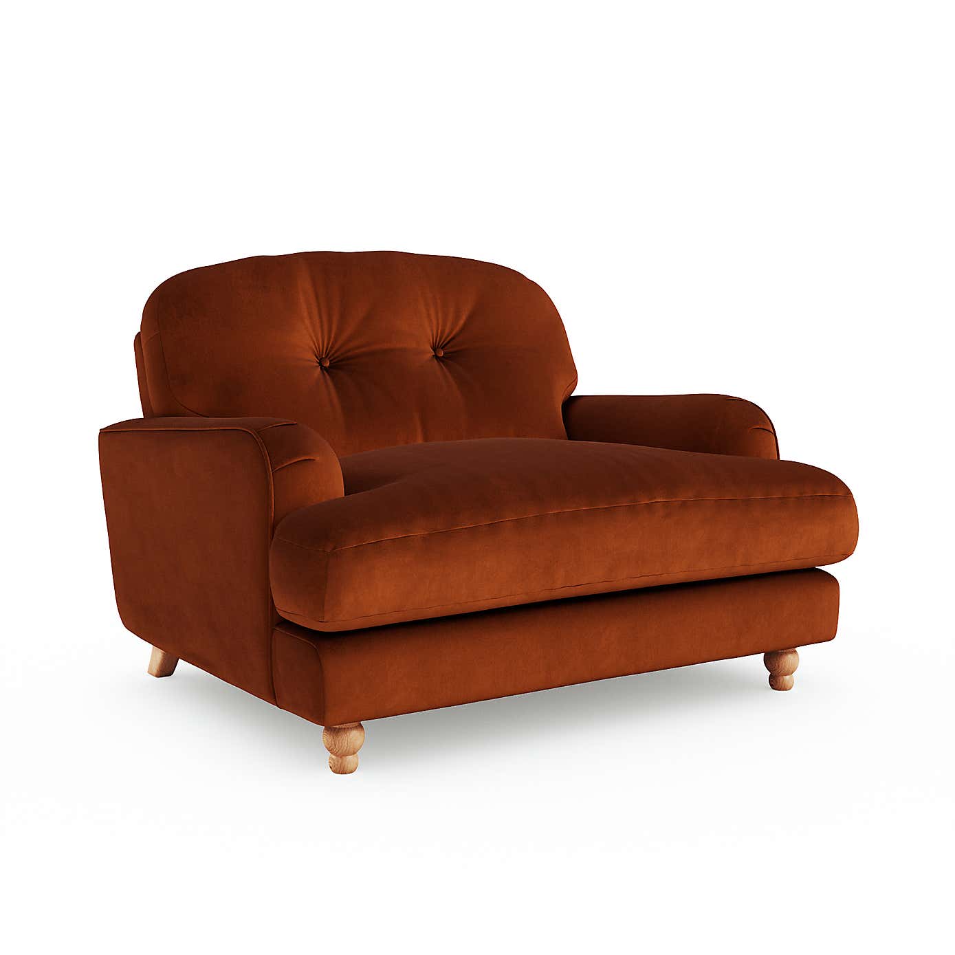 Martha Matte Plush Velvet Snuggle Sofa