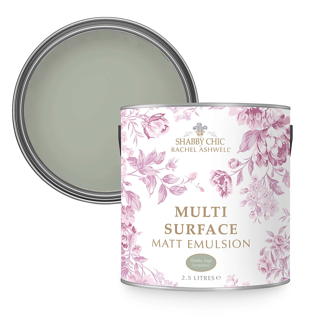 Rachel Ashwell Shabby Chic Sage Symphony Matt Emulsion Multi Surface Paint