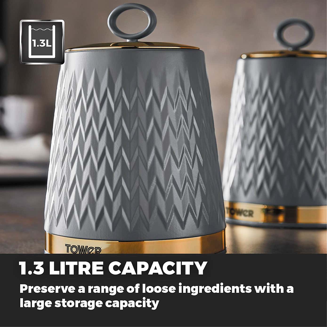 Tower Set of 3 Empire Canisters